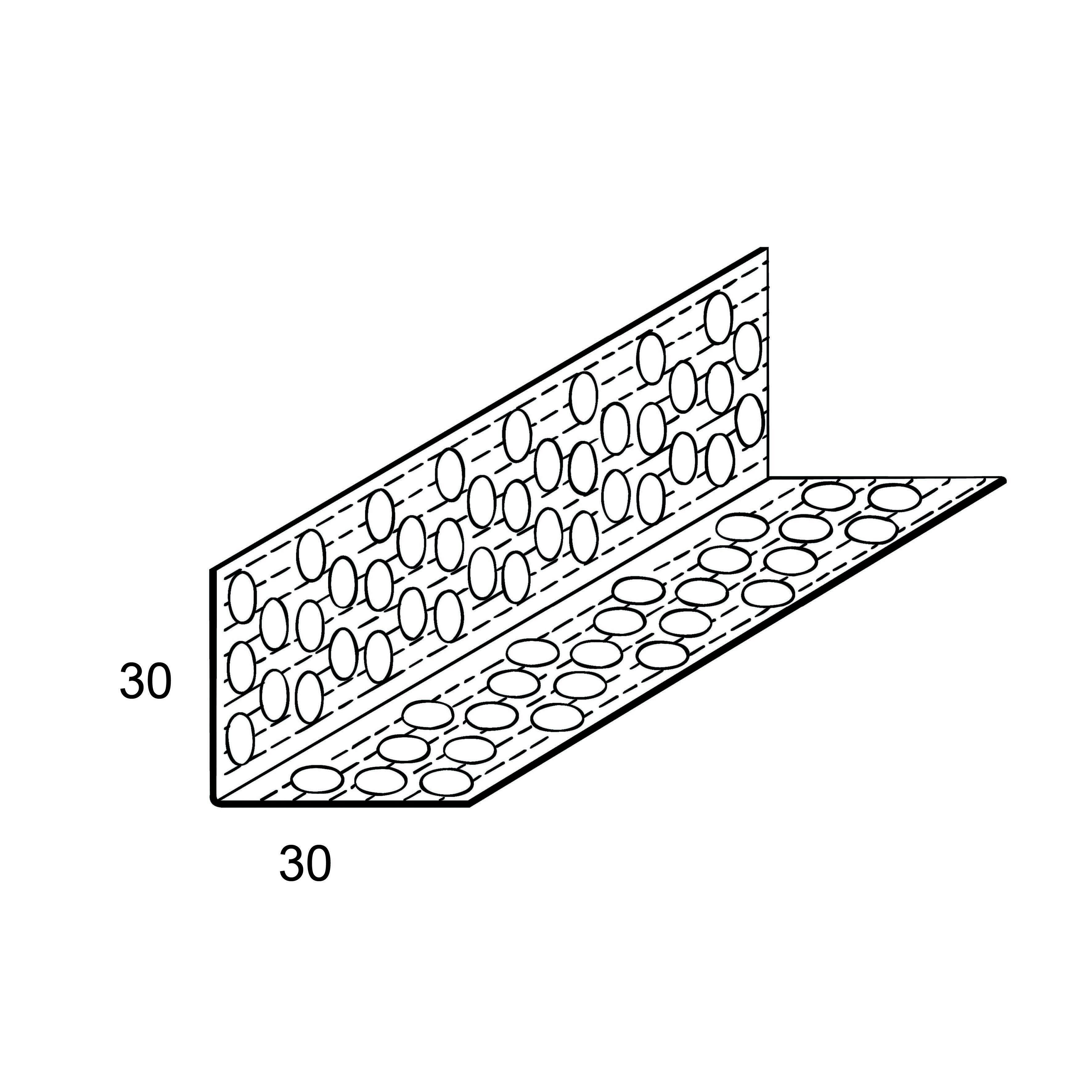 Paraspigolo Forato 30 X 30 Mm 3 M Leroy Merlin