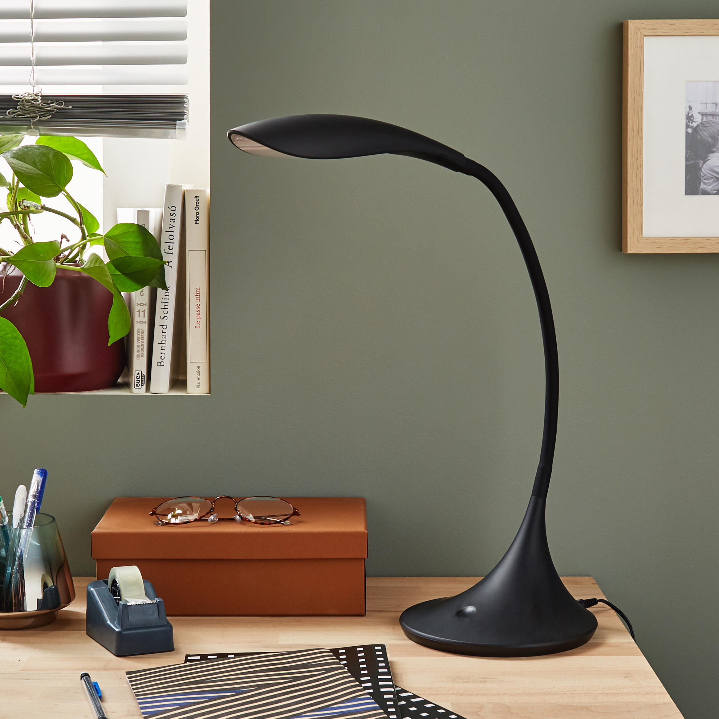 Lampada da scrivania Design flessibile Pico nero , INSPIRE - 1