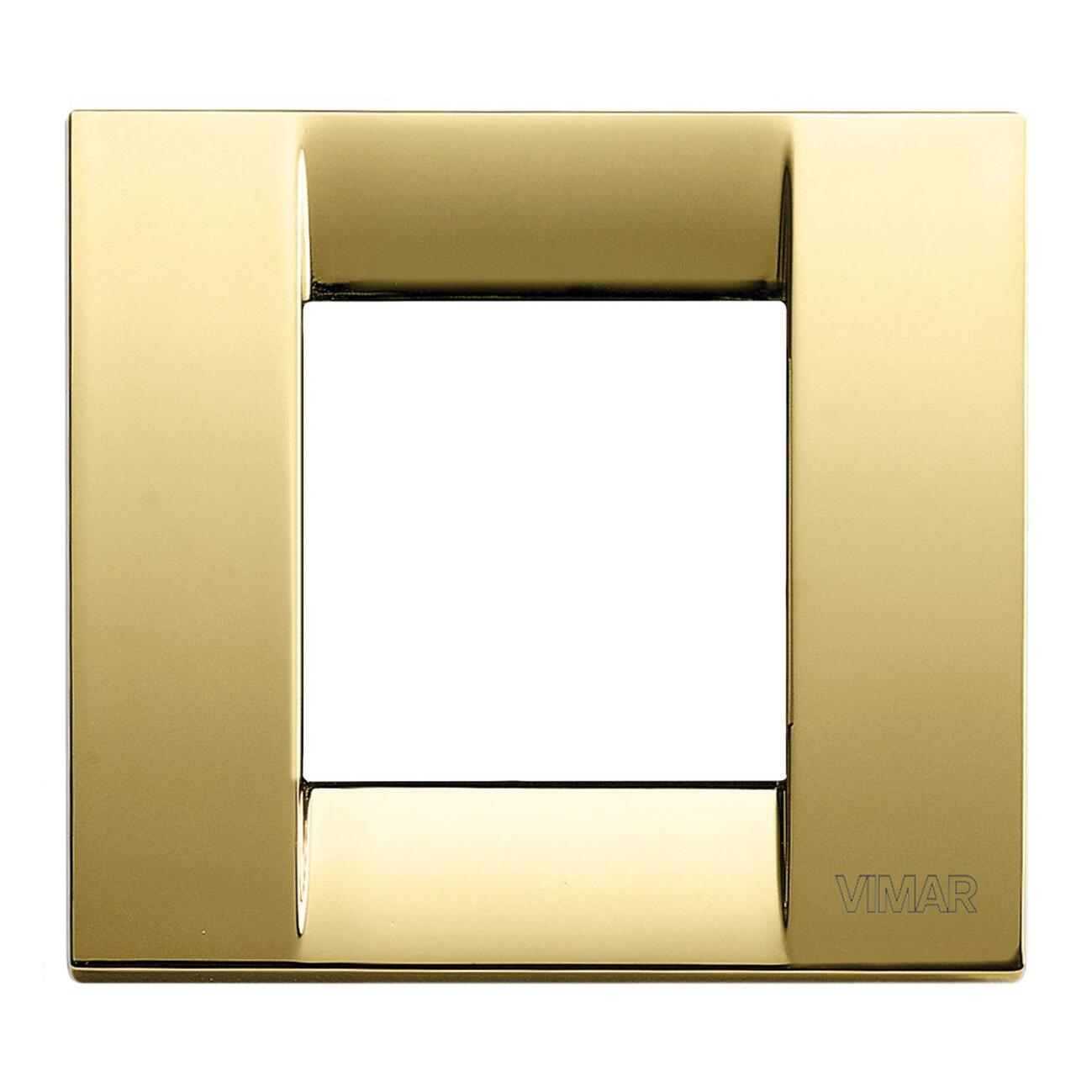 Placca Arké Classic VIMAR 2 moduli oro lucido