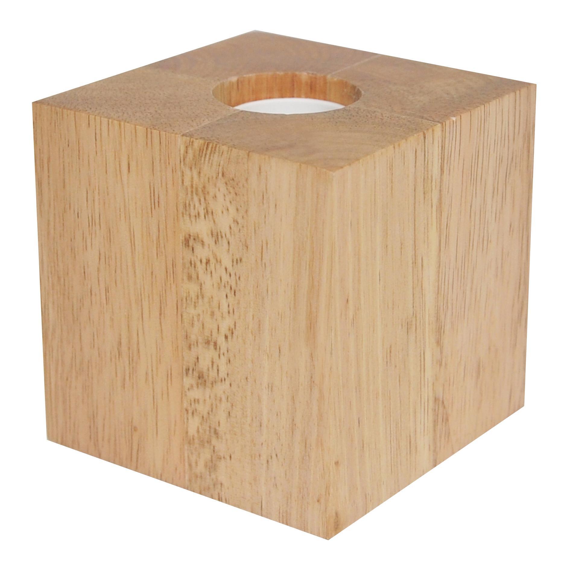 Applique scandinavo Blok marrone, in legno, 10 x 10 cm, INSPIRE - 9