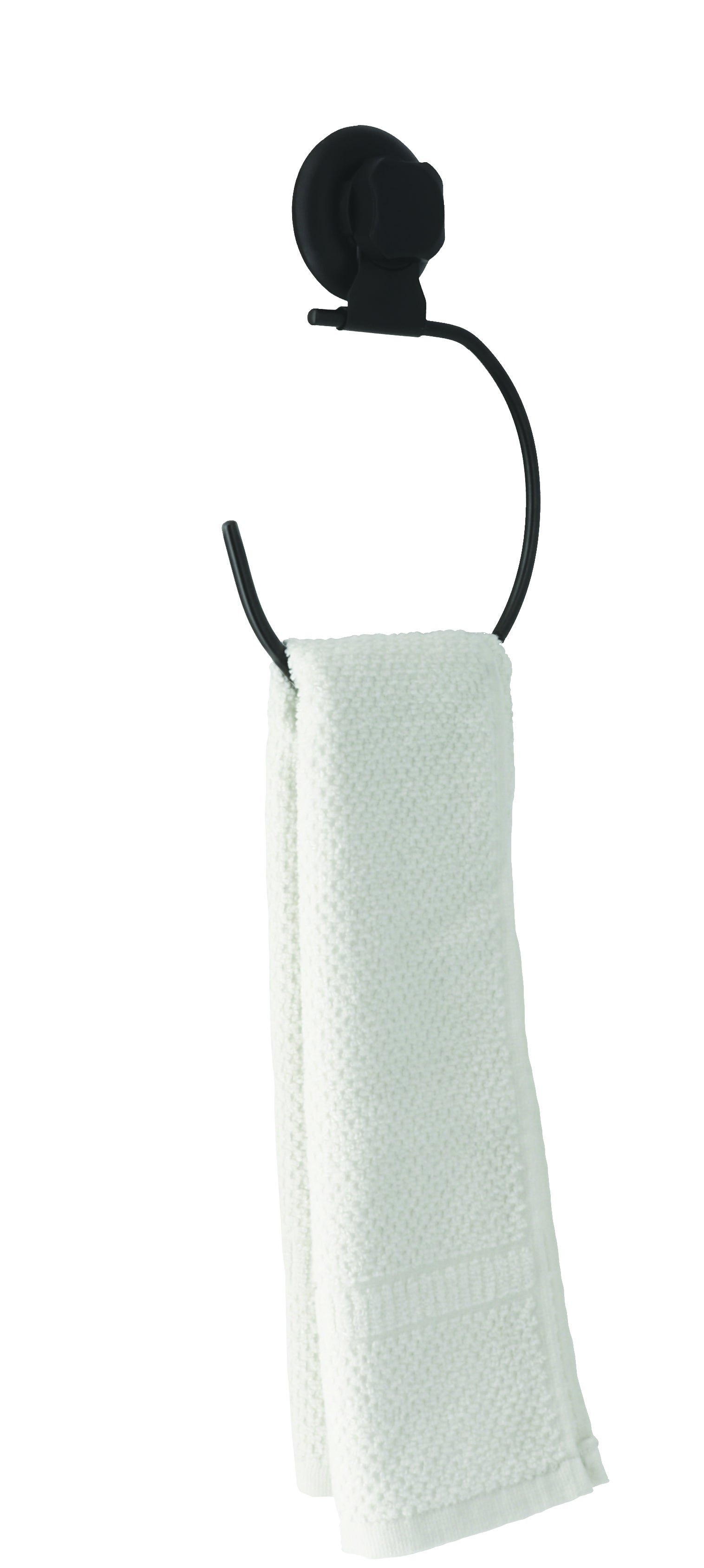 Porta salviette ad anello bestlock nero opaco L 2.5 cm