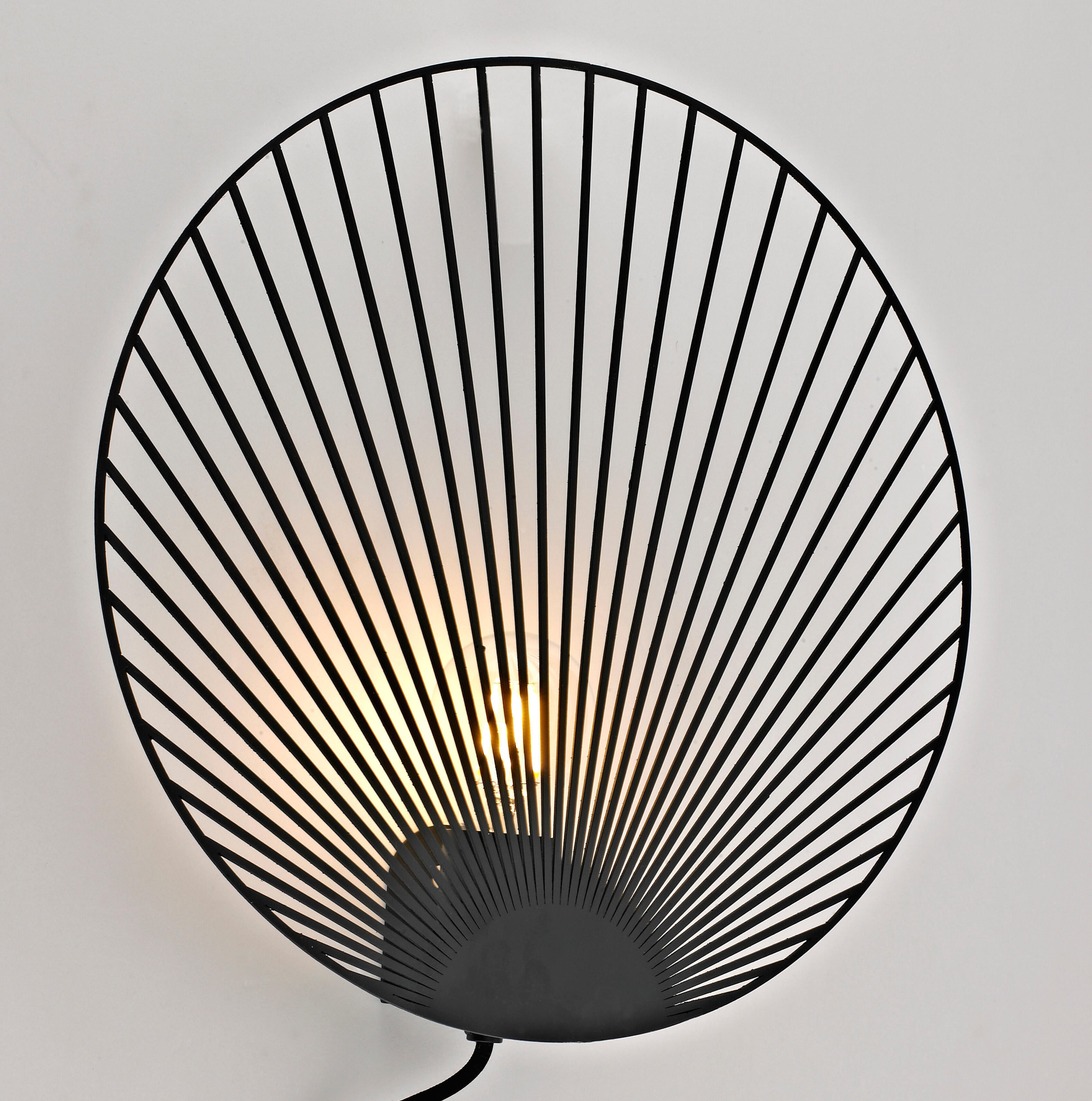 Applique design Palm nero, in metallo, D. 35 cm INSPIRE - 5
