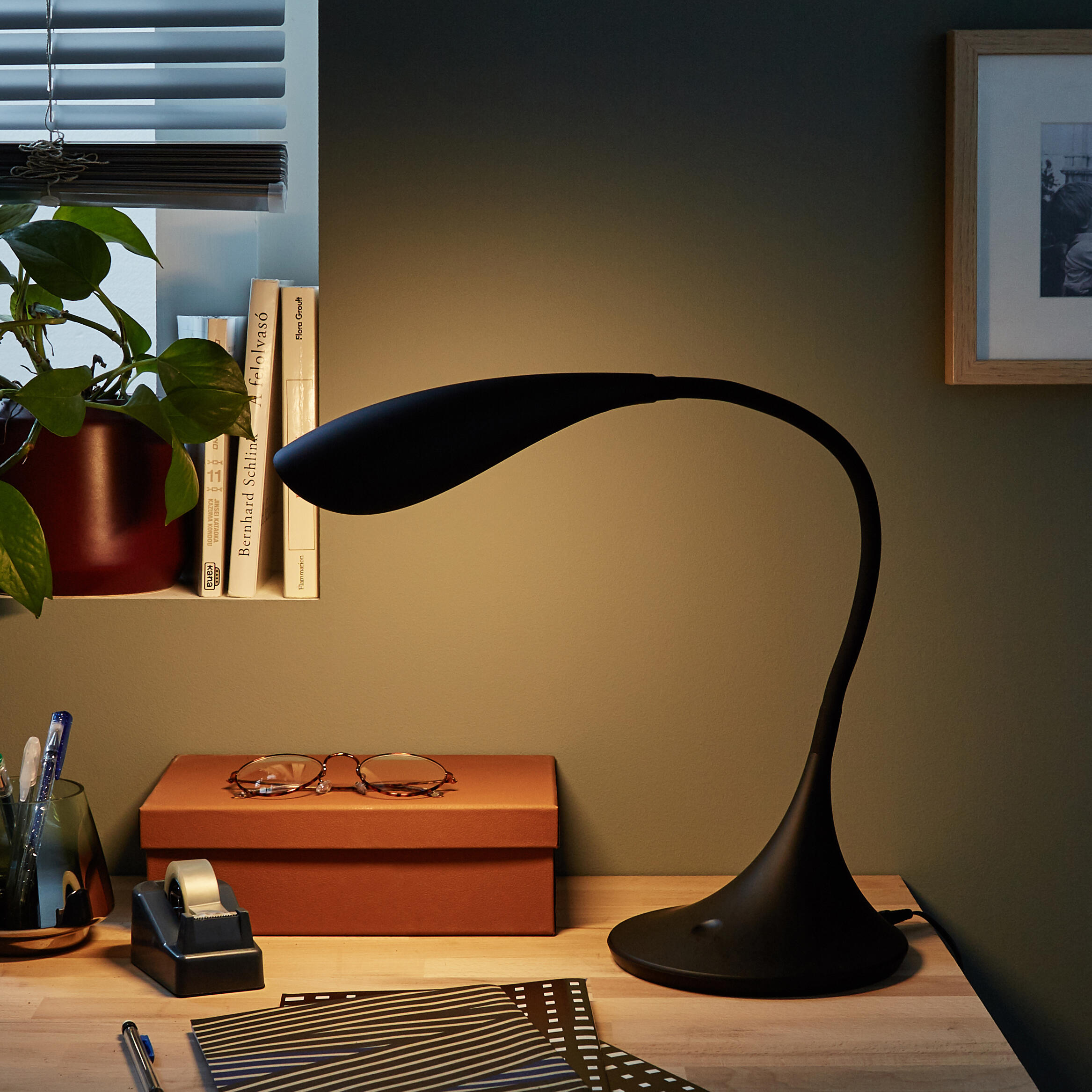 Lampada da scrivania Design flessibile Pico nero , INSPIRE - 2