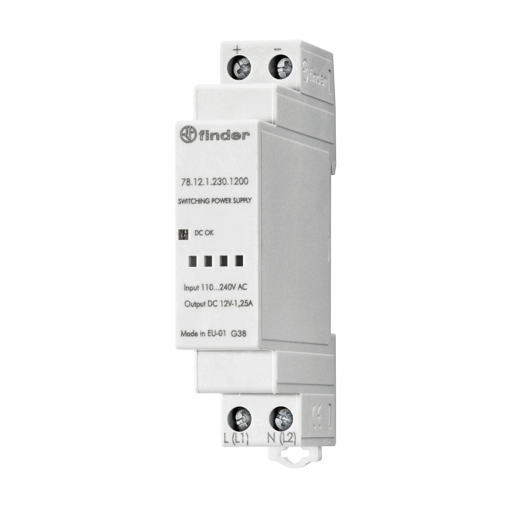 Alimentatore FINDER 781212301200 1 modulo 12V IP20 4 mm²