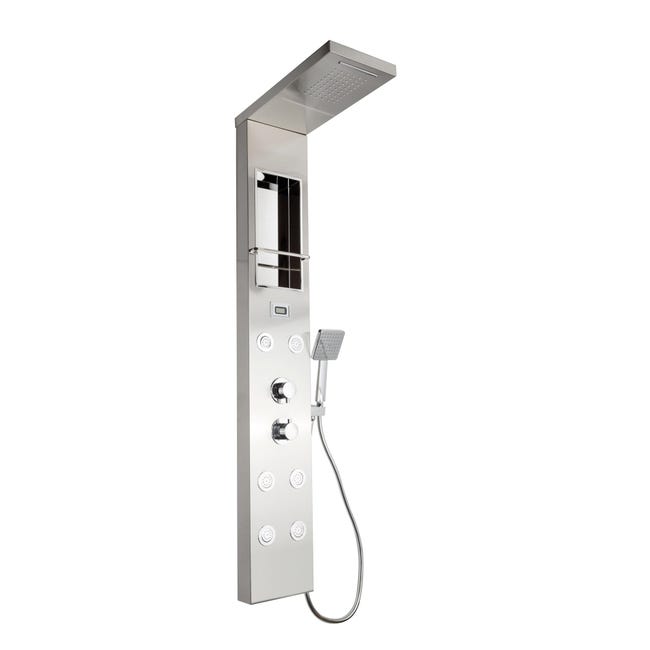 Colonna Doccia Idromassaggio City Plus Con Miscelatore Termostatico Grigio 6 Getti Leroy Merlin Leroy Merlin Colonna Doccia Idromassaggio