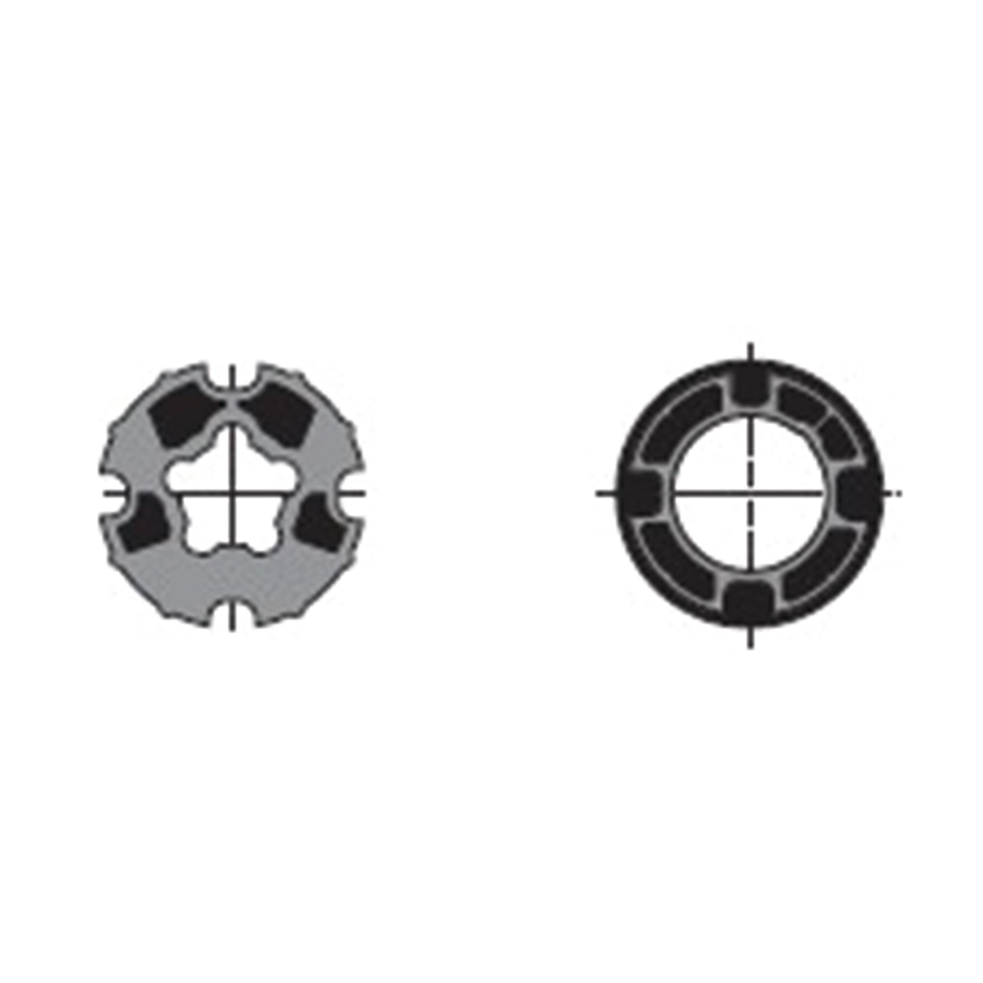 Adattatore in alluminio L 7 x H 7 x P 3 cm