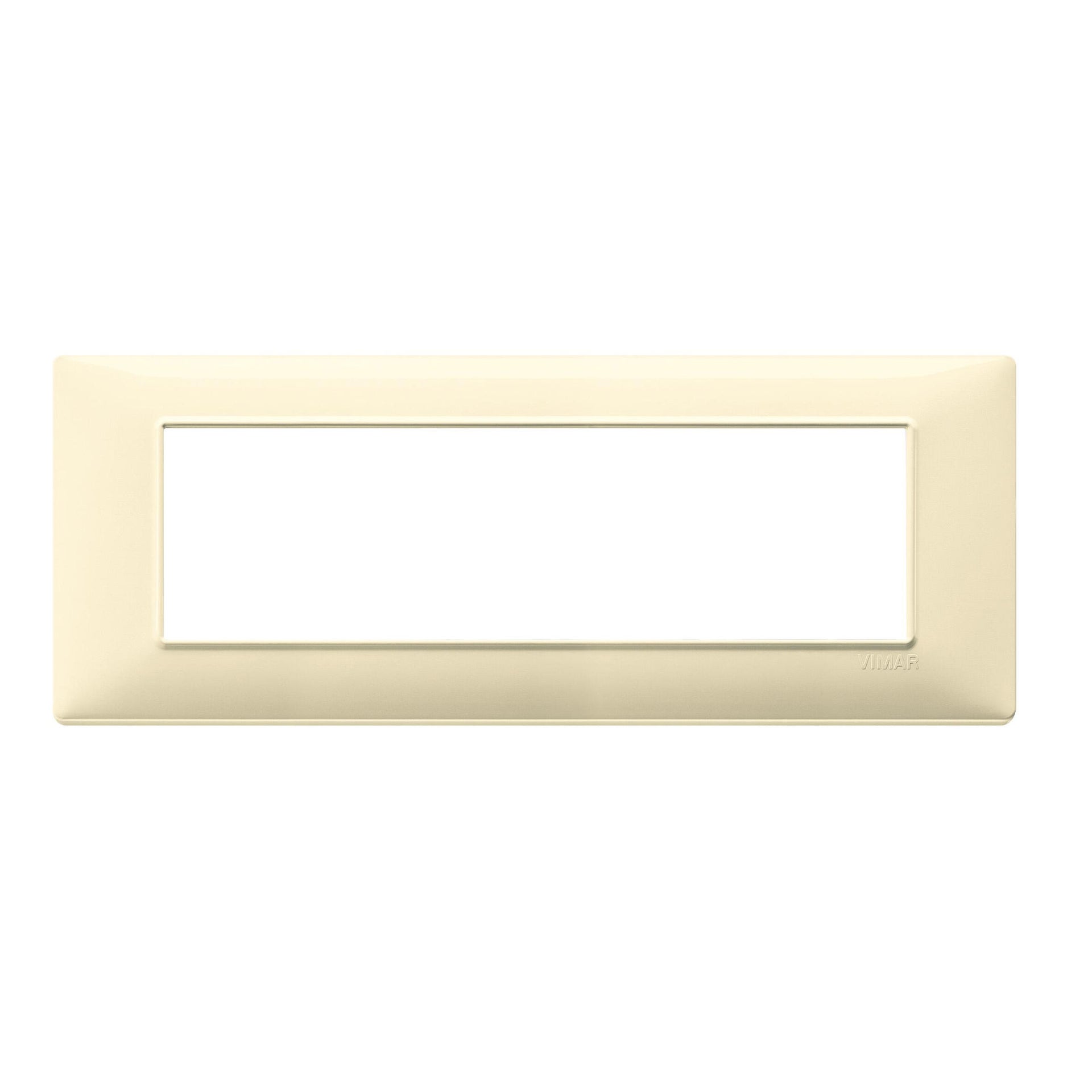 Placca Plana VIMAR 7 moduli crema