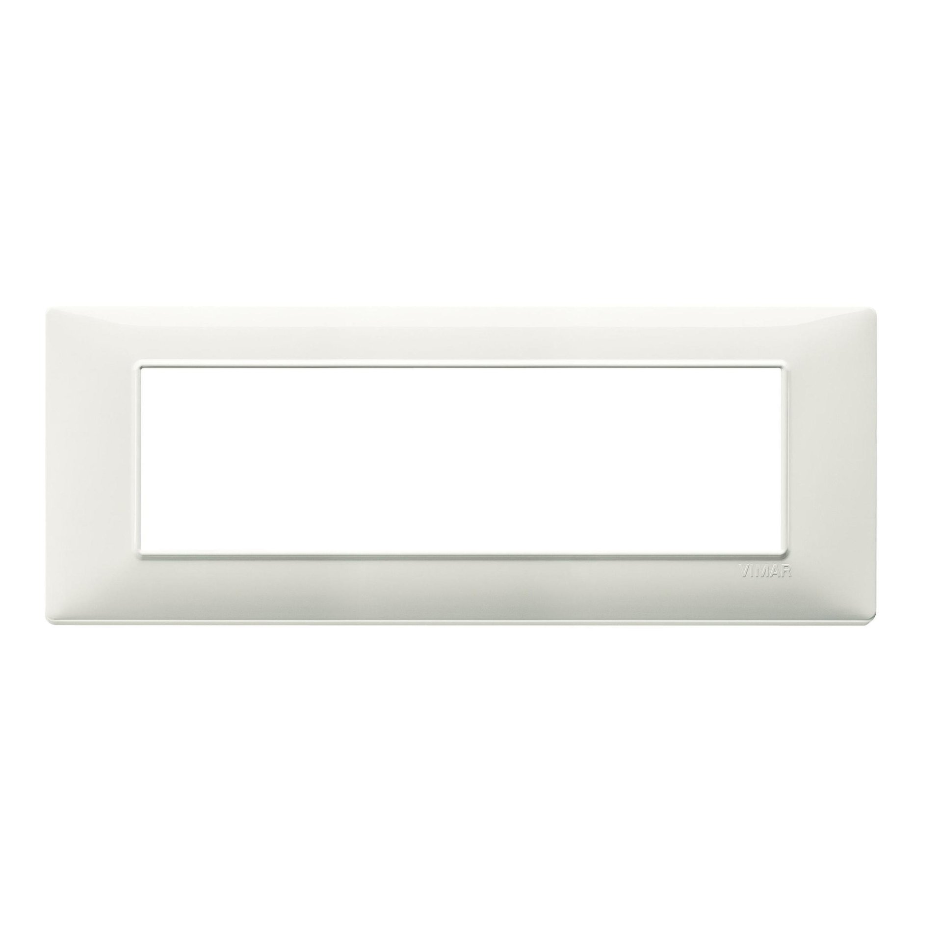 Placca Plana VIMAR 7 moduli avorio