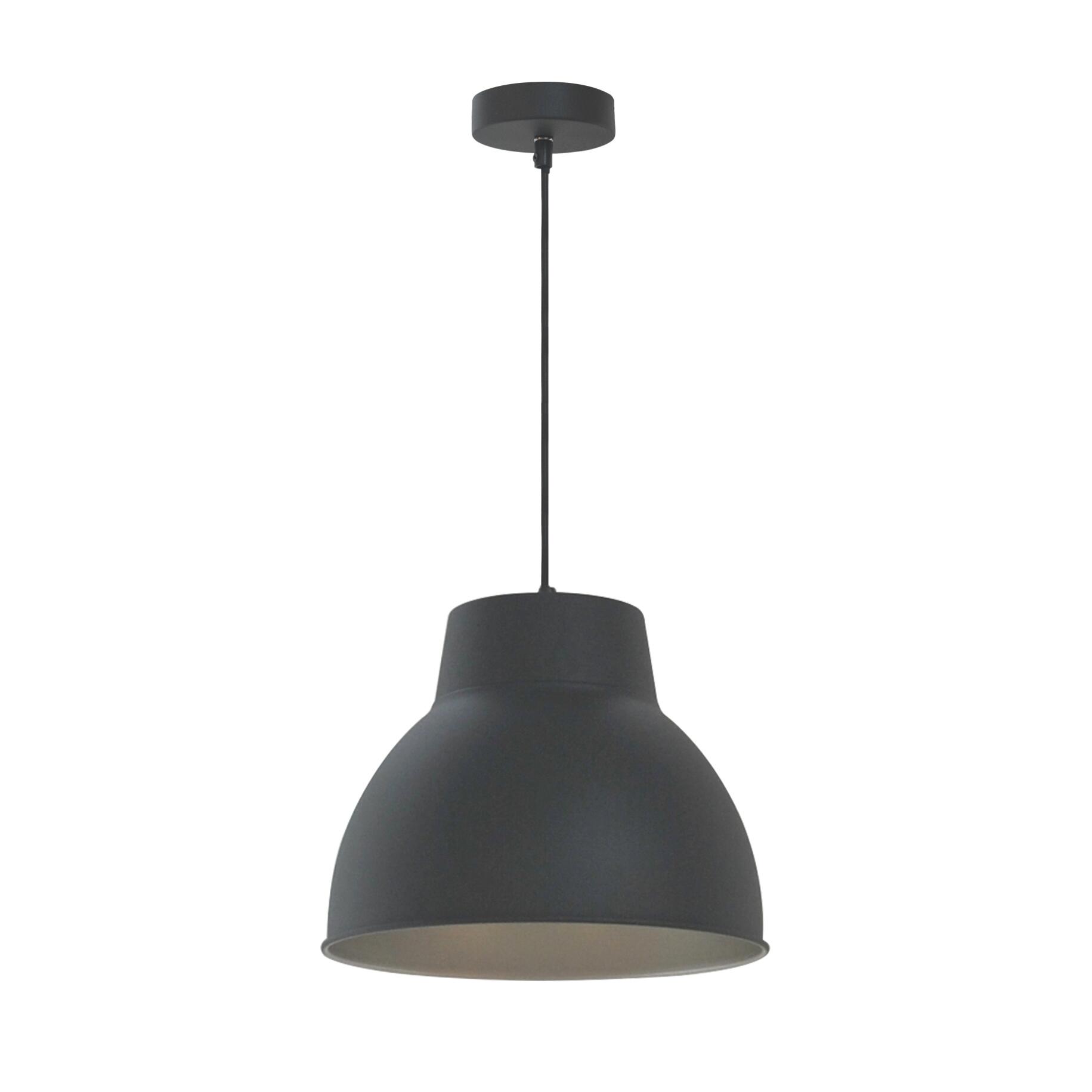 Lampadario Industriale Mezzo nero in metallo, D. 31 cm, INSPIRE - 10