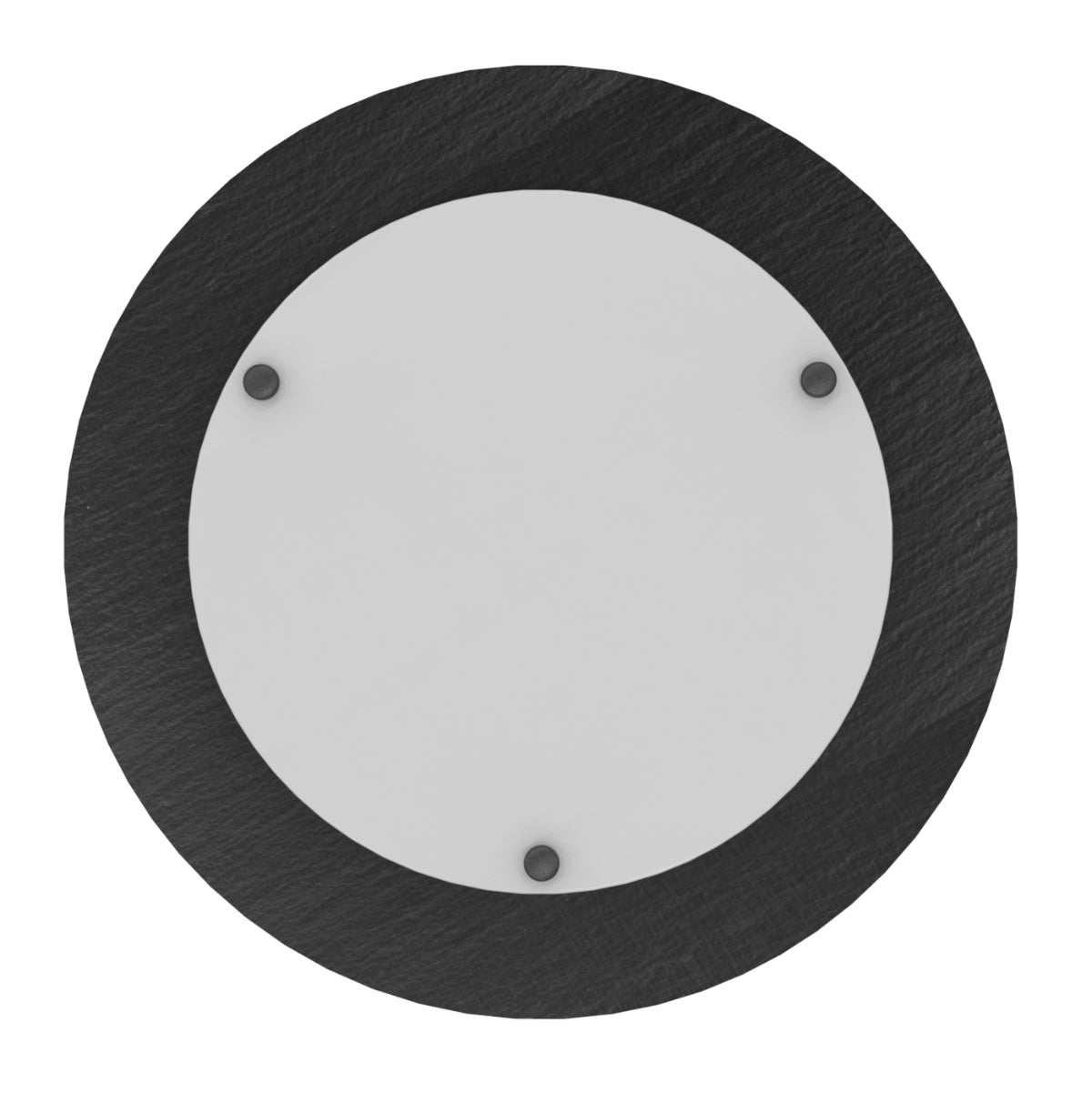 Plafoniera Ardesia, 30W LED integrato bianco, in ferro, D. 55 cm LUMICOM