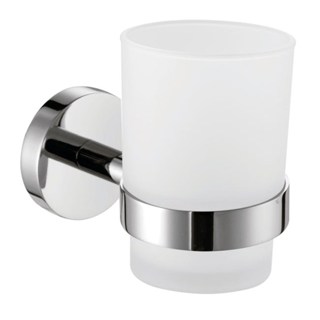 Bicchiere Porta Spazzolini Essential L 6.3 X H 11.4 In Polipropilene Cromo 91990956 Bicchiere Porta Spazzolini Essential L 6.3 X H 11.4 In Polipropilene Cromo 91990956
