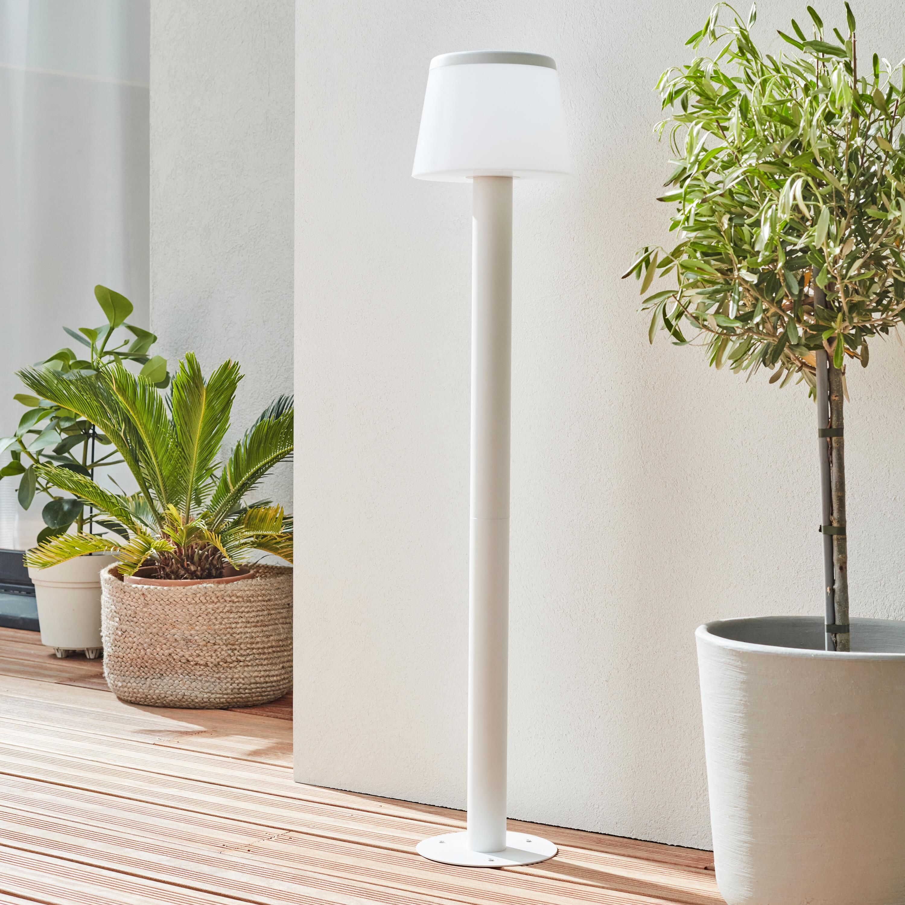 Lampada Da Esterno A Colonna Cromo Bianco E27 - Per Giardino O Esterni - Foto 8