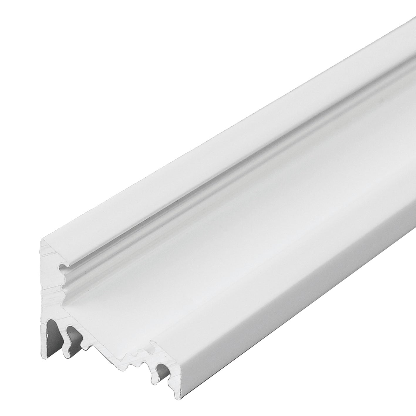 Profilo per strisce led, bianco, 2 m