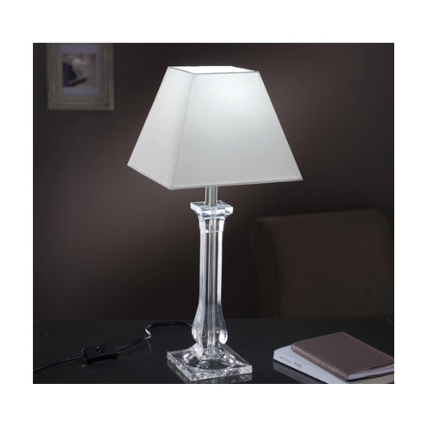 Base della lampada da tavolo Rozala trasparente, H 34.0 cm, E27 MAX60W N/A - 3