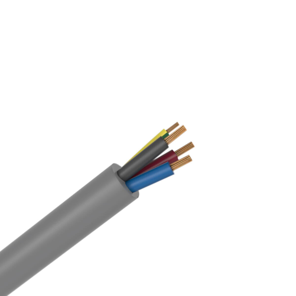 Cavo Elettrico Grigio 3x2,5 Mm&sup2; - 100m, Rame, Per Impianti Civili, NPI FROR