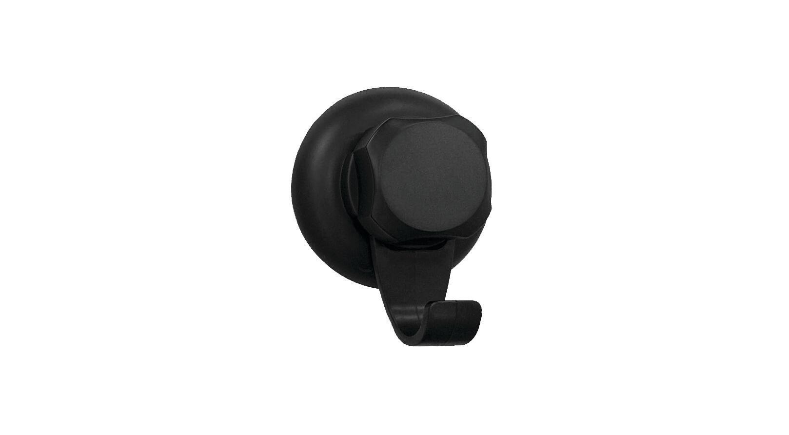 Gancio a muro Bestlock nero cromato in acciaio