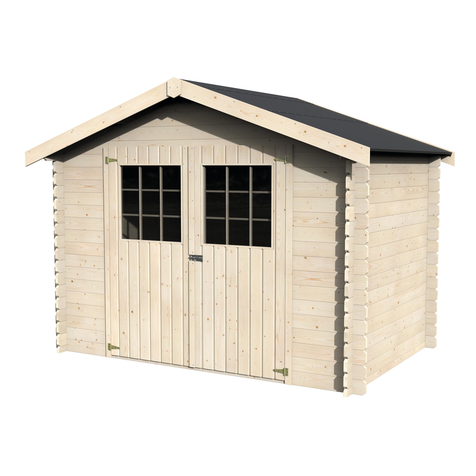 Casetta da giardino in legno Flosova, superficie interna 4.7 m² e spessore parete 28 mm