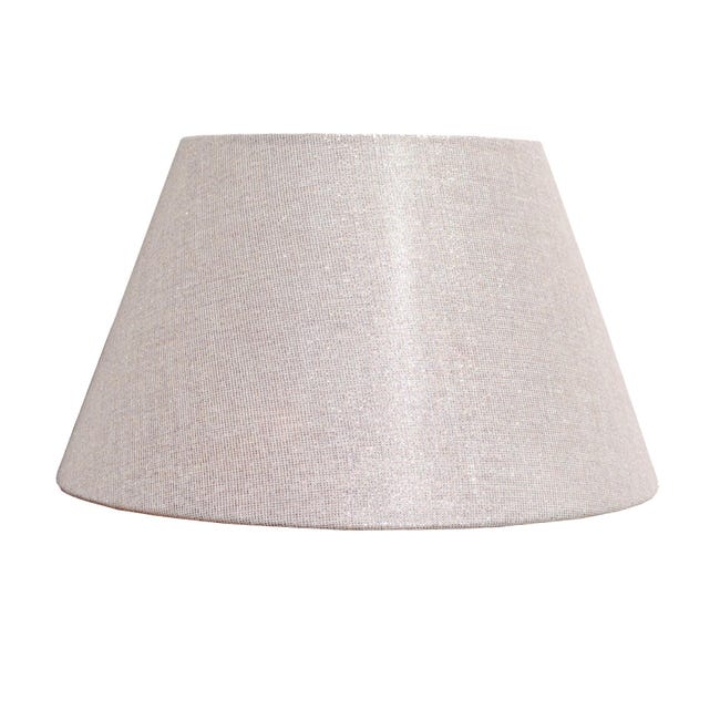 Paralume per lampada da tavolo personalizzabile Ø 20 cm tortora in teletta - 1