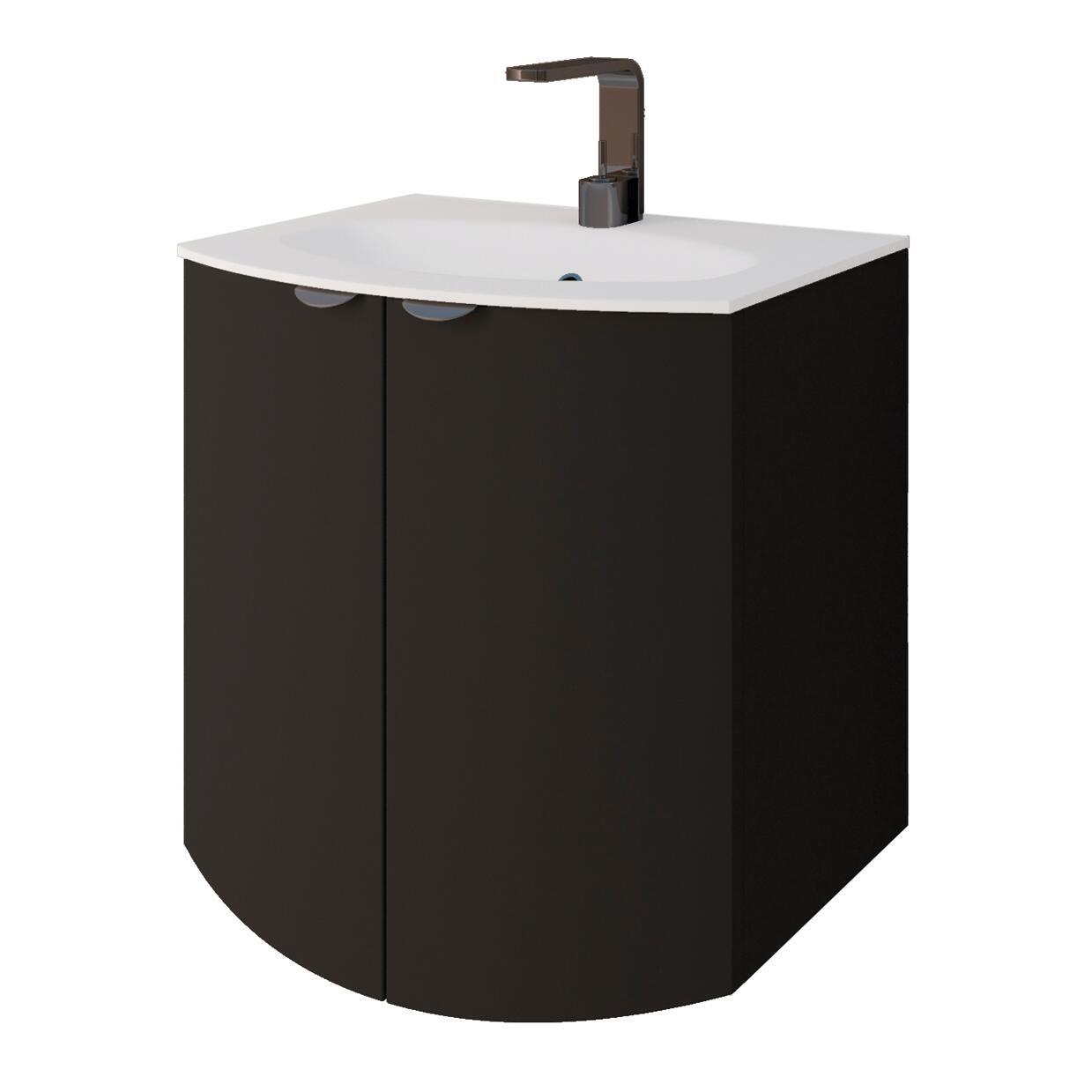 Mobile bagno Onda grigio grafite L 104 x P 61 H 80 cm | Leroy Merlin