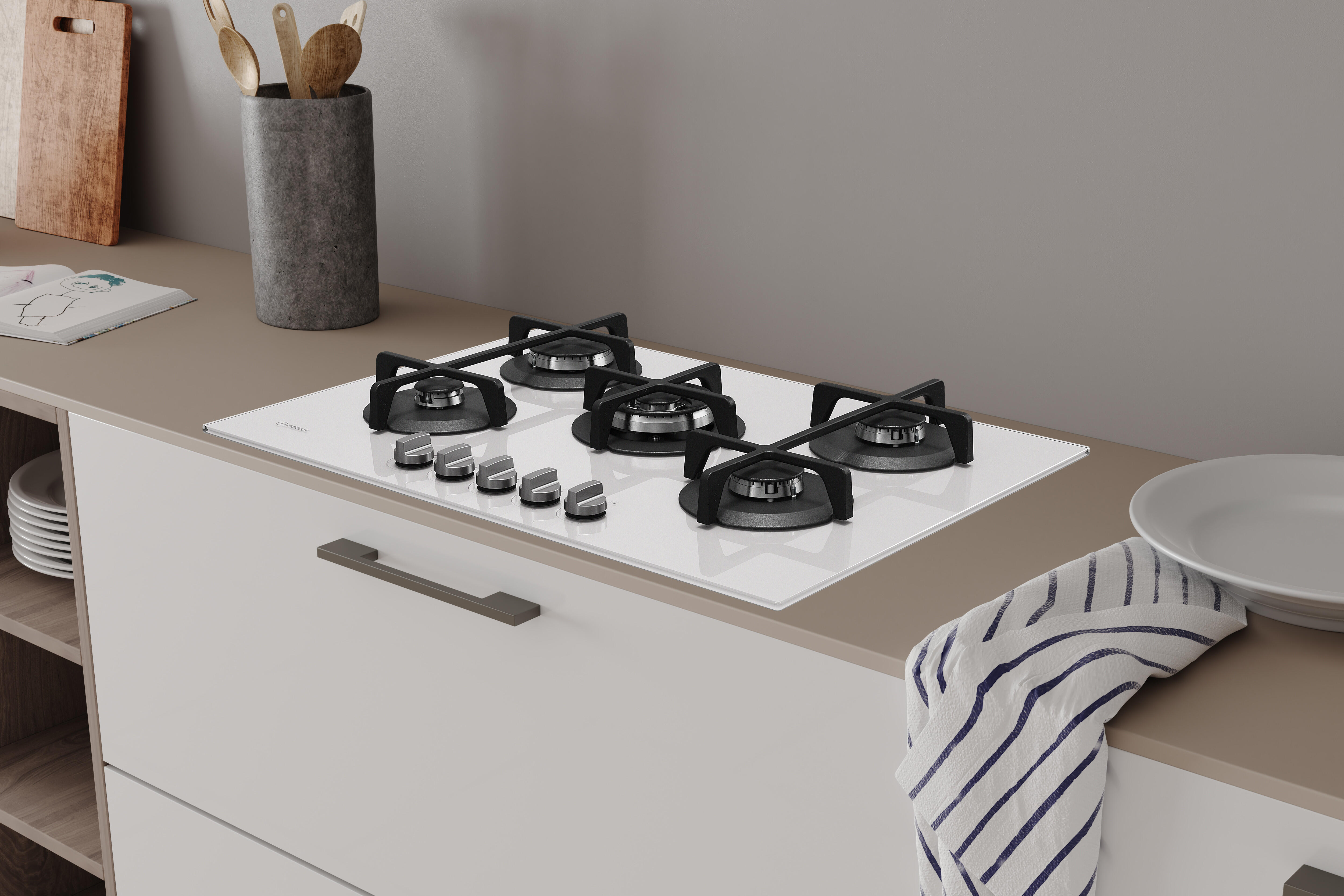 Piano Cottura Bosch 3 Manopole Per Forno Indesit/Hotpoint - Inox Argento, Ricambio Originale Per Piani Cottura Frigorifero Indesit - Foto 7