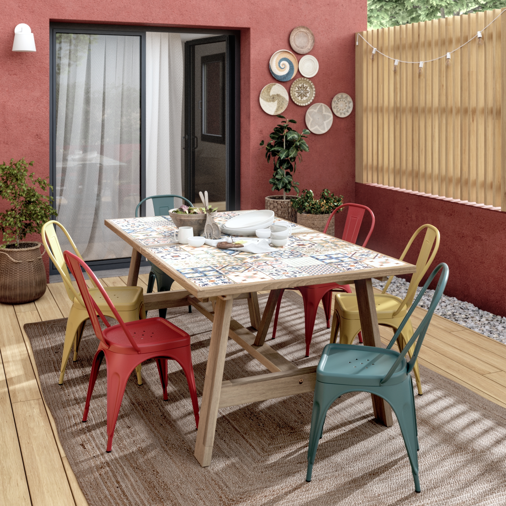 Tavolo da giardino allungabile rettangolare Soho con piano in ceramica L 178/250 x P 105.5 cm - 10