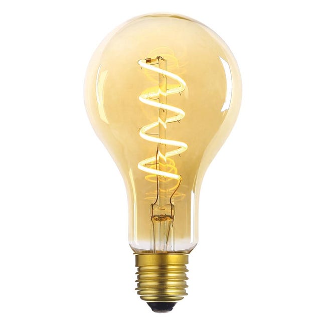 Lampadina decorativa LED, E27, Goccia, Ambra, Luce calda, 4W=160LM (equiv 20 W), 360° dimmerabile, ON - 1