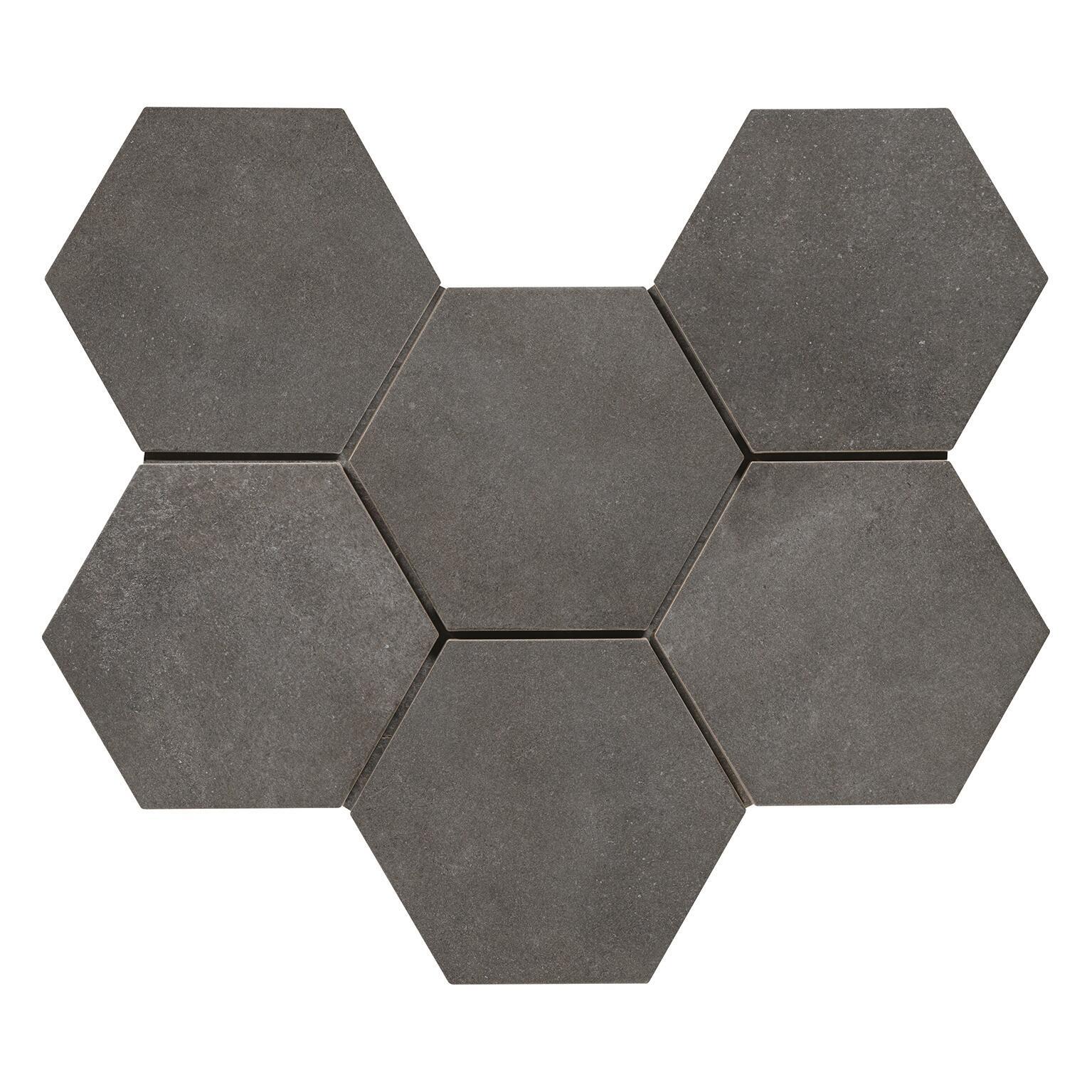 Piastrella da pavimento Time Hexagone 21 x 18.2 cm sp. 9.5 mm PEI 4/5 antracite - 8