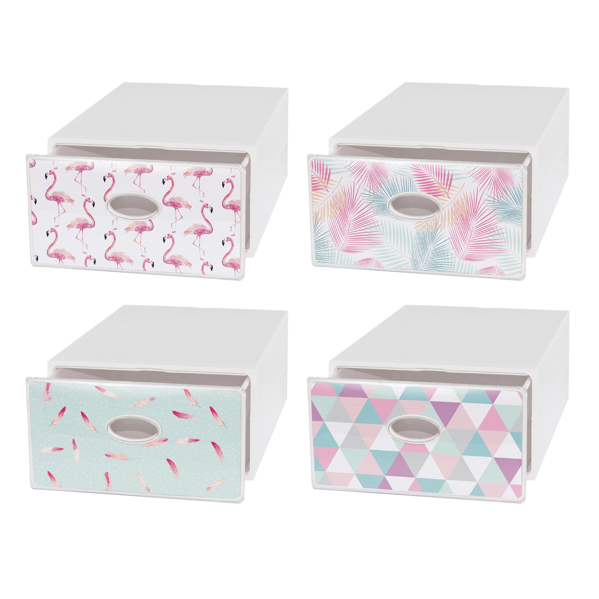 Cassettiera Qbox L 40 x P 15 x H 28 cm bianco