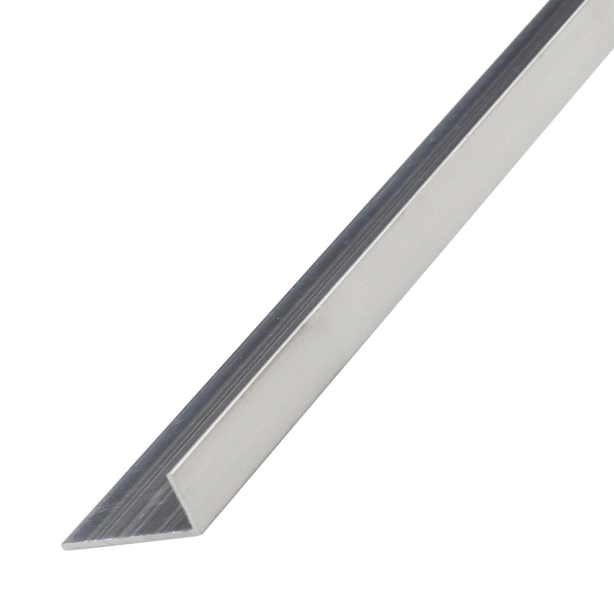 Profilo angolare asimmetrico STANDERS in alluminio 1 m x 30 cm argento - 1