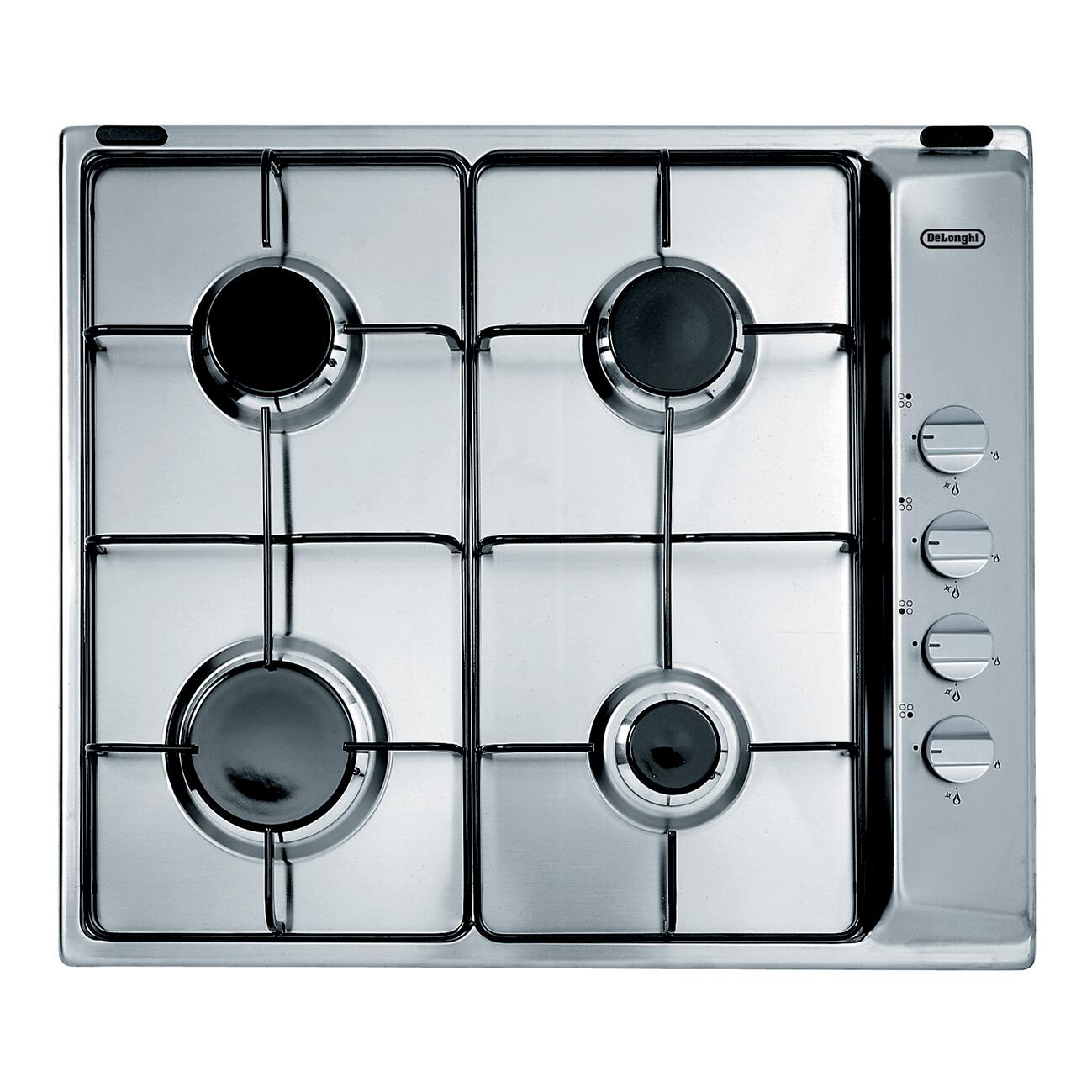 Piastra di cottura a gas 4 fuochi IL 46 ASV DE'LONGHI silver | Leroy Merlin