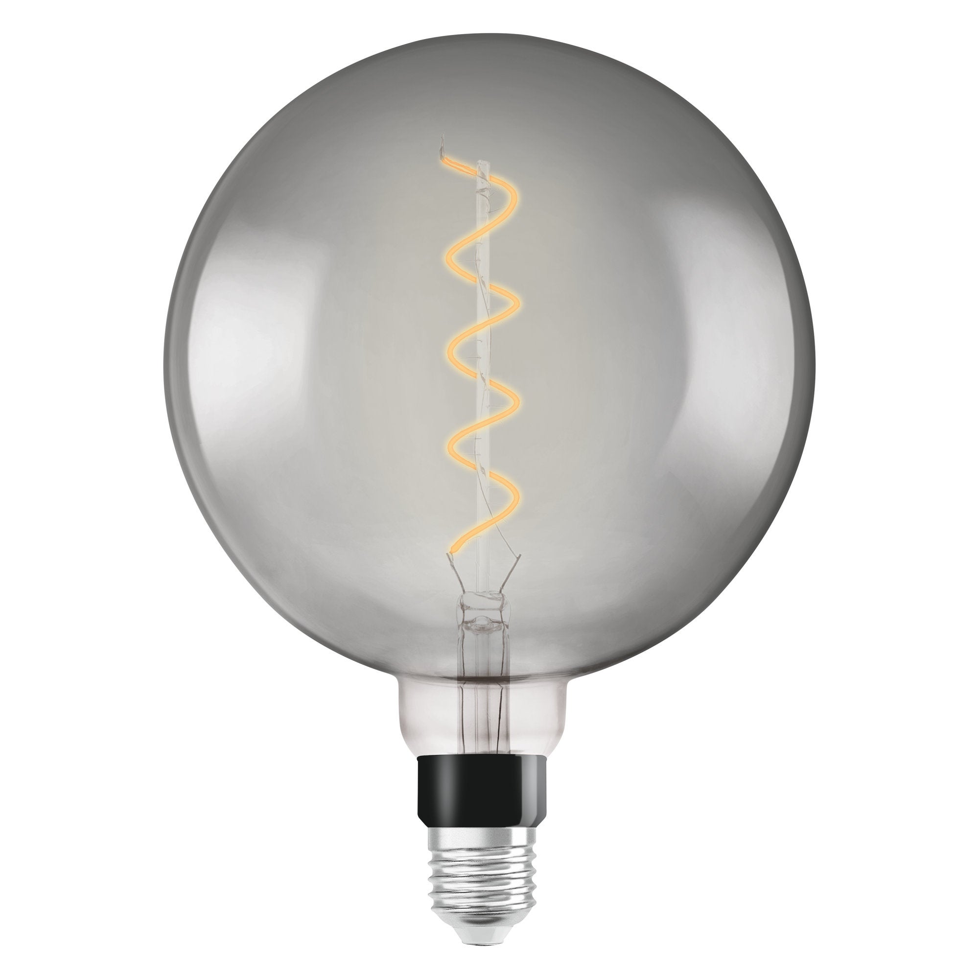 Lampadina Decorativa Led E27 Globo Fumé Luce Calda 5w110lm Equiv 12 W 340° Dimmerabile 7535