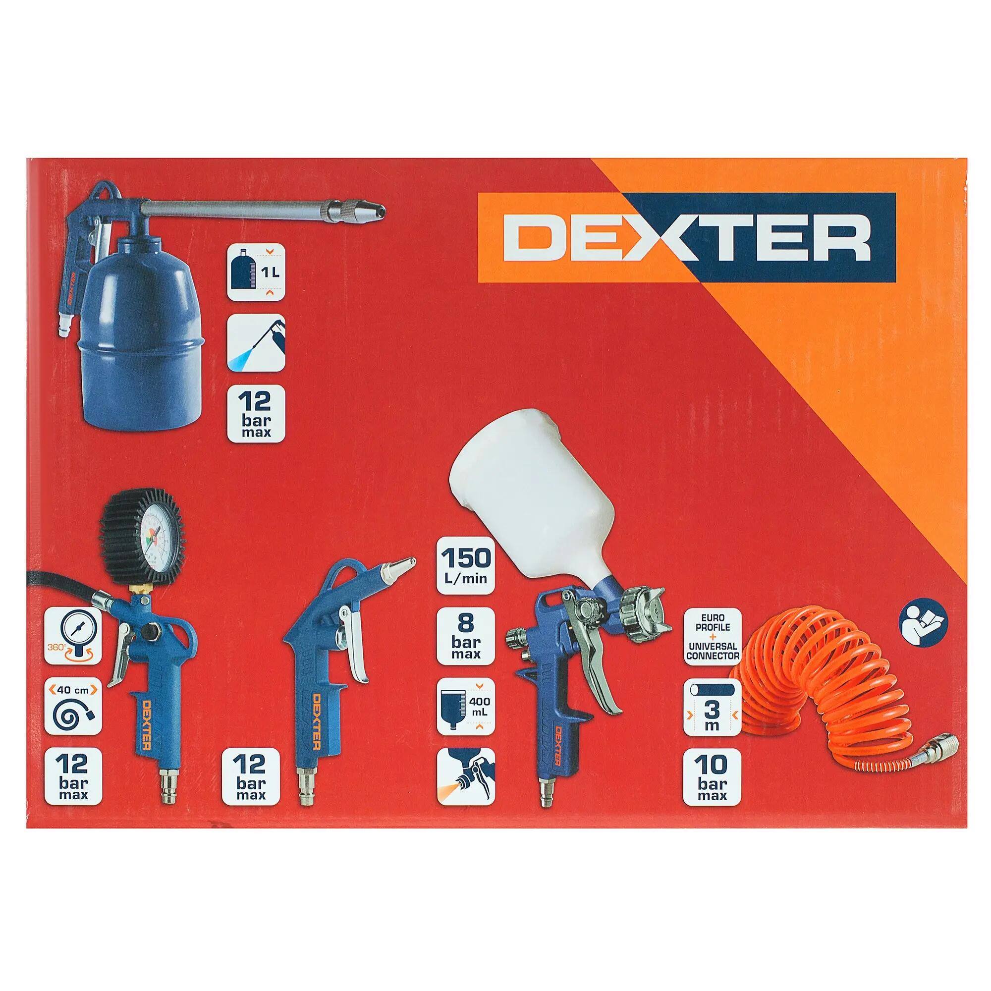 Kit di utensili pneumatici per gonfiare<multisep/>pitturare DEXTER - 2