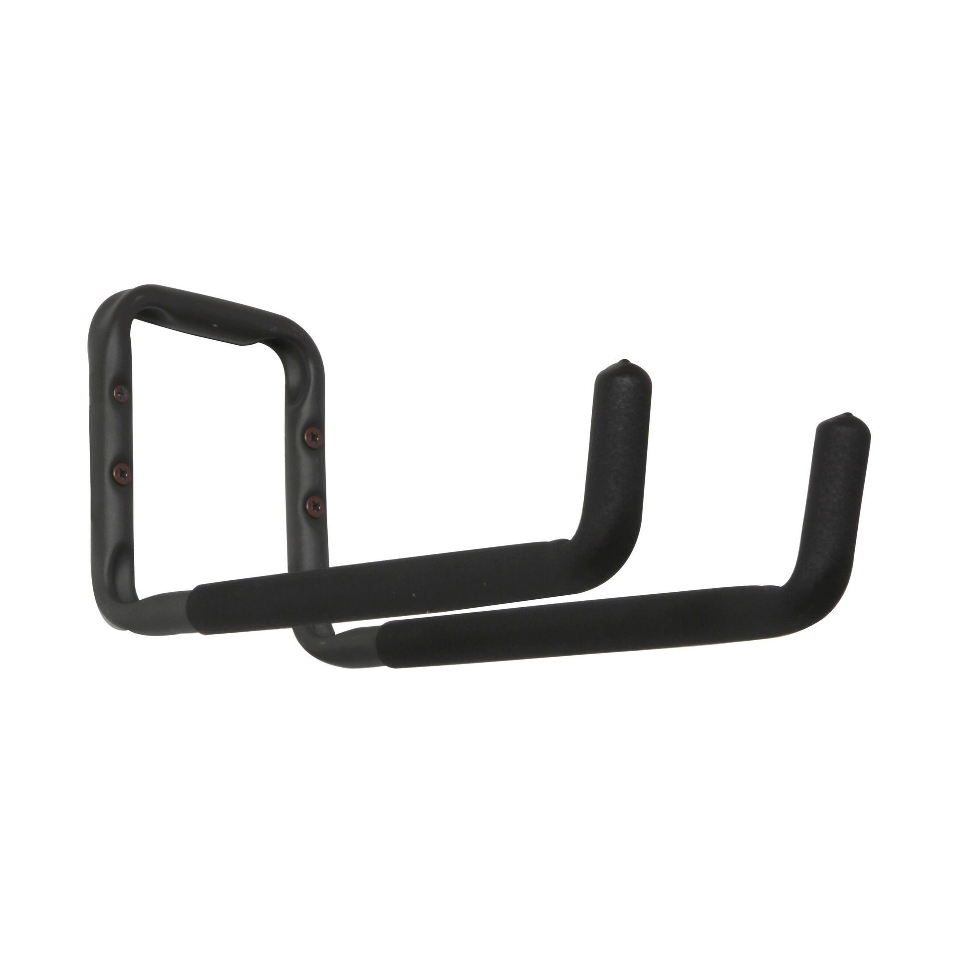 Gancio per garage a U doppio L 16 x H 32 cm acciaio brunito