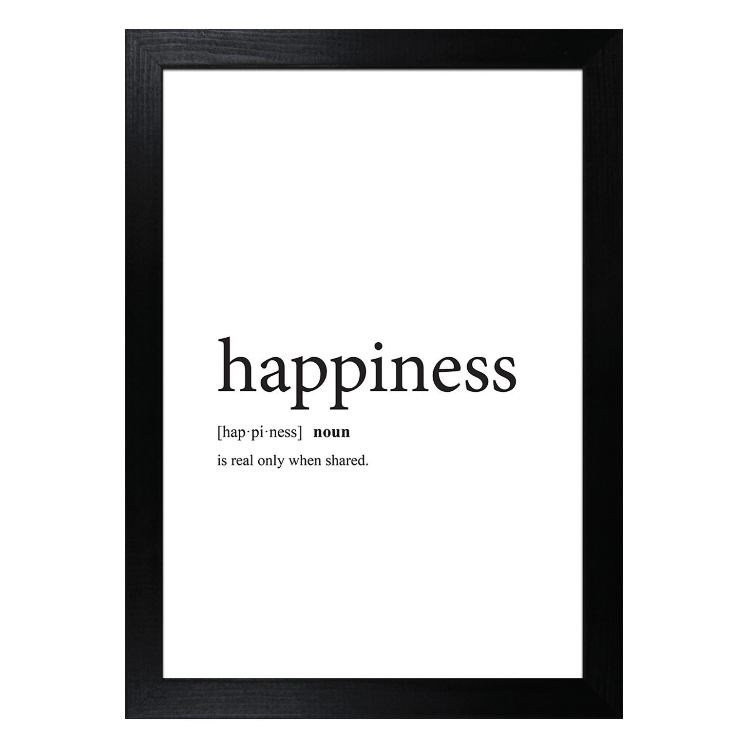 Stampa incorniciata Happiness 13x18 cm - 1
