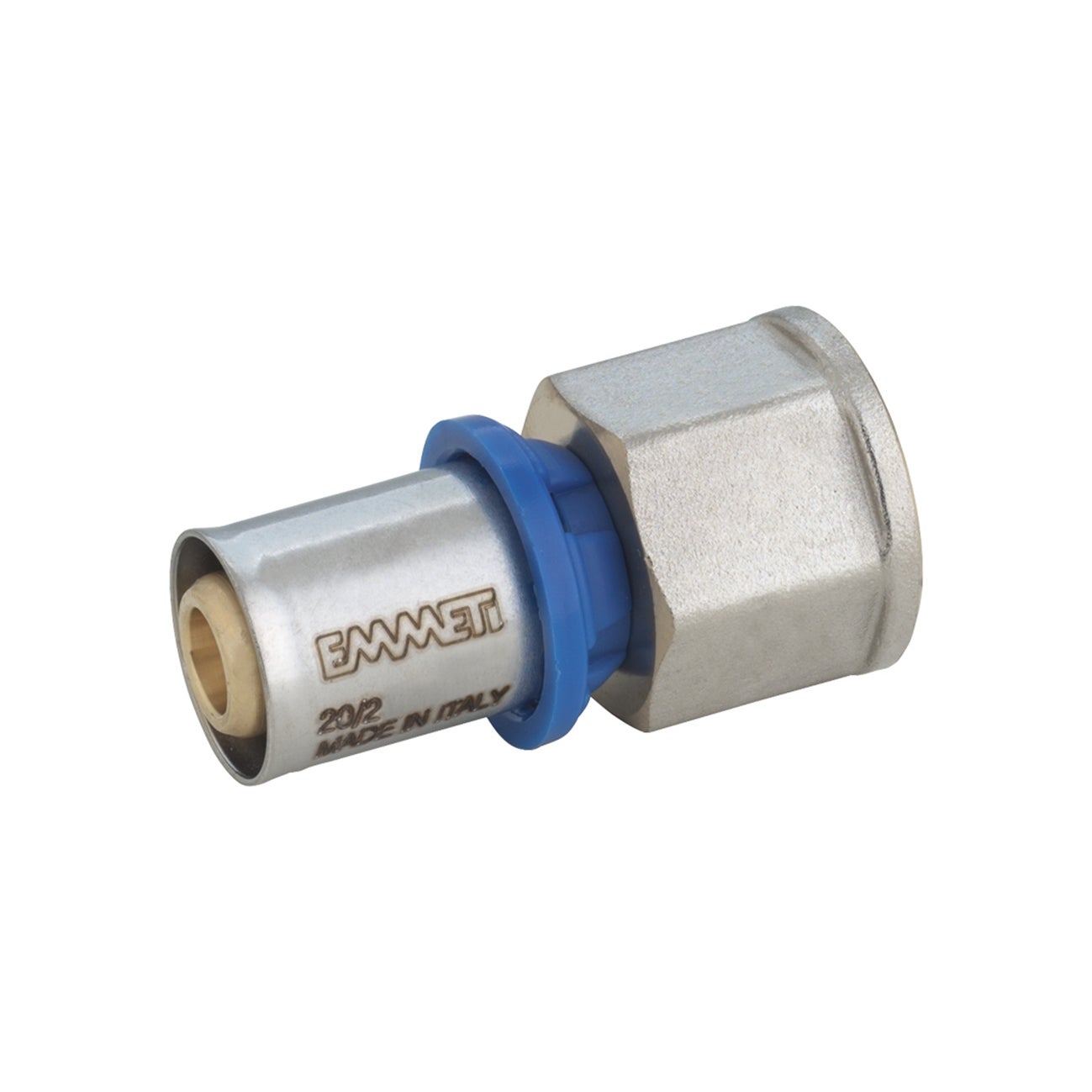 Valvola Di Ritegno In Ottone Mueller Doppia In Linea, 1 Pollice Con Dado Girevole X 3/4 FIP