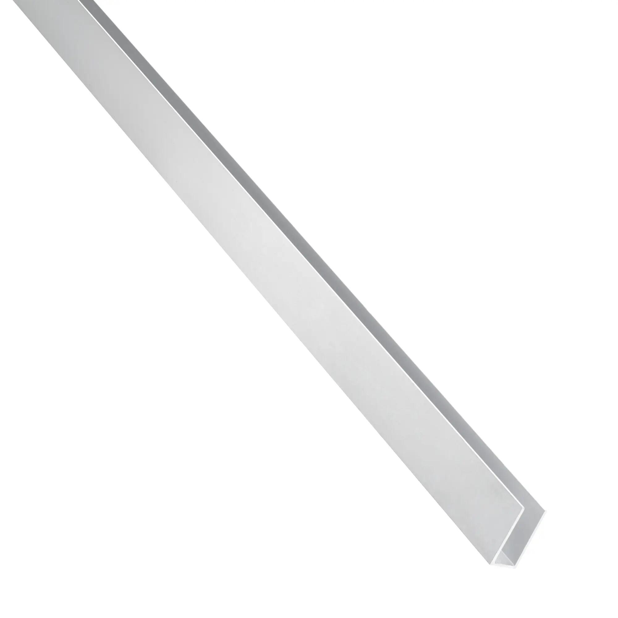 Profilo u STANDERS in alluminio 2.6 m x 1 cm grigio - 1