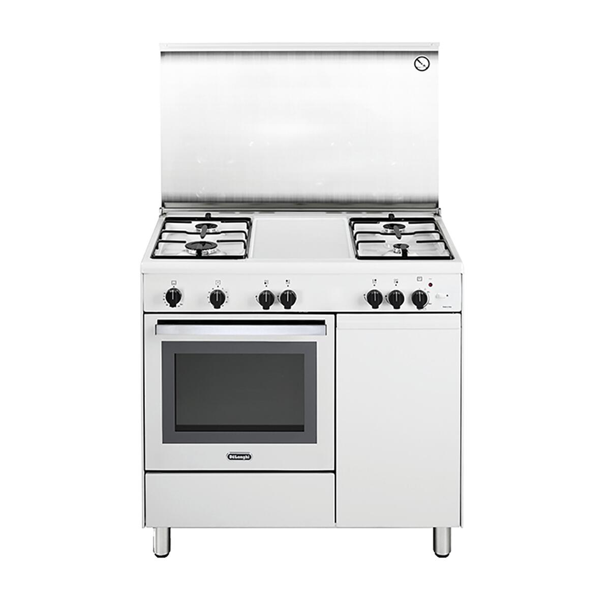 Cucina freestanding accensione elettronica con manopole DE'LONGHI DGW 96 B4  | Leroy Merlin