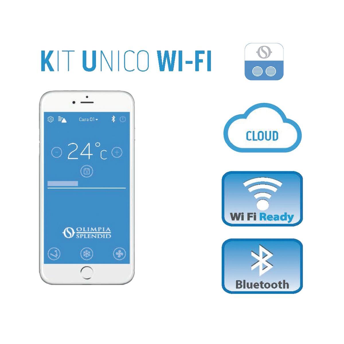 Bluetooth e connessione 3G/4G Scheda per Controllo Intelligente con Wi-Fi Olimpia Splendid B1015 Kit Unico Smart Home 