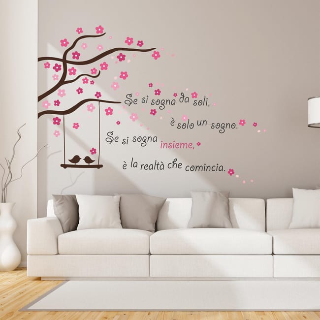 Sticker Sognare Insieme 14x73 Cm Leroy Merlin Frasi Adesive Per Pareti Leroy Merlin