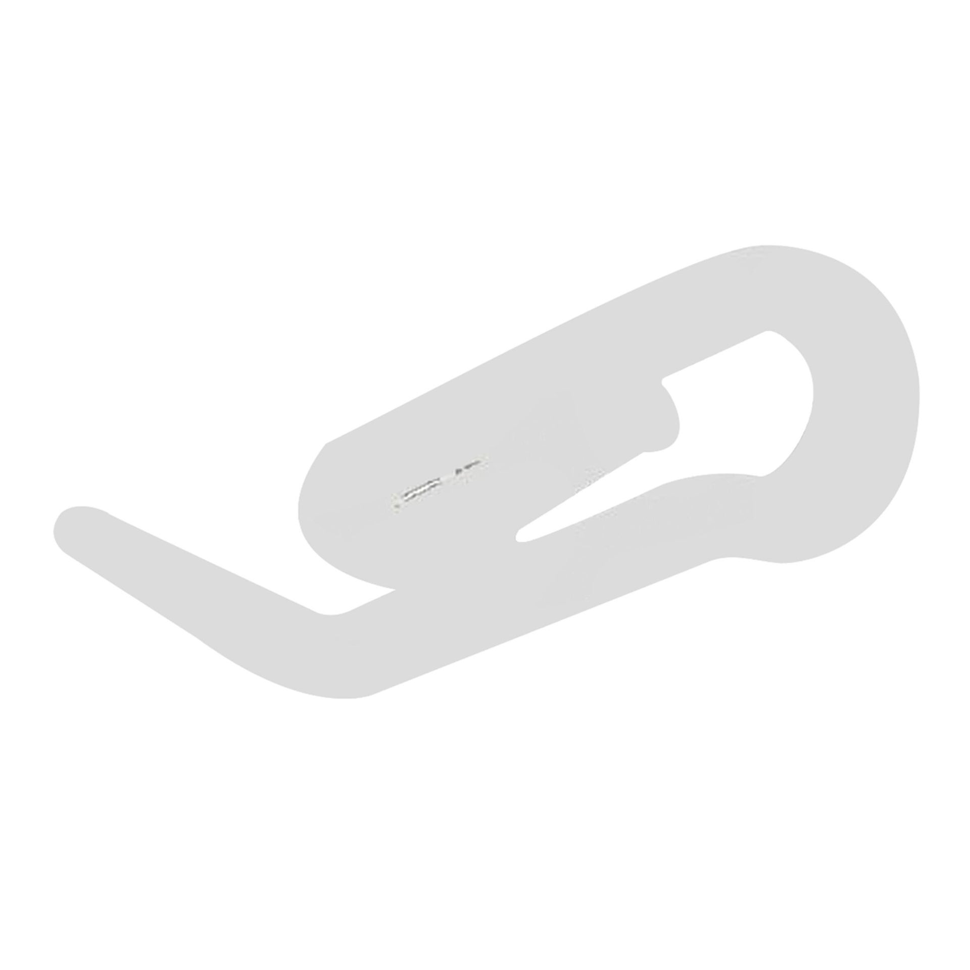Gancio Ø10mm in plastica bianco cromato, 60 pz