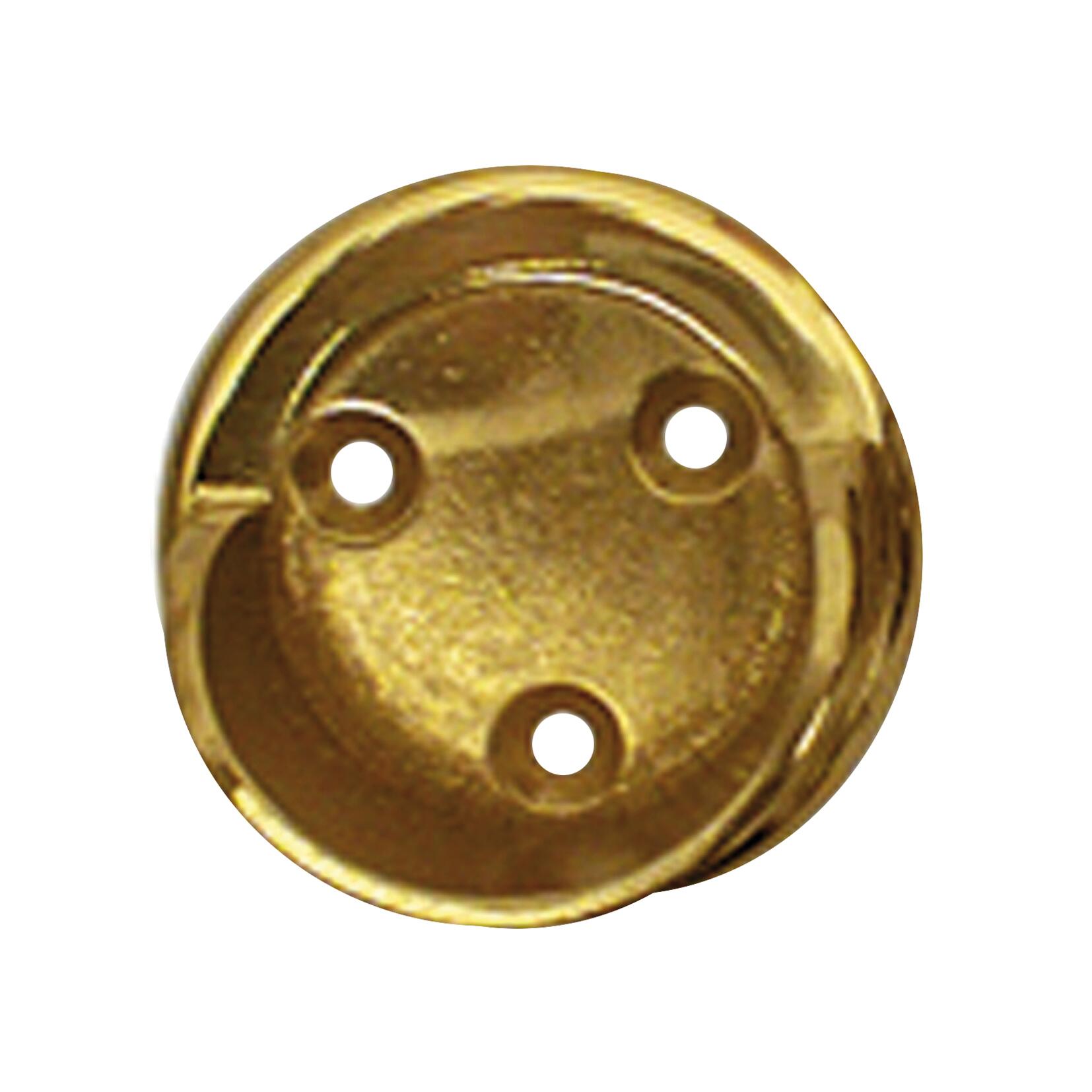 Supporto rosetta Ø28mm Lena in metallo ottone lucido 3cm