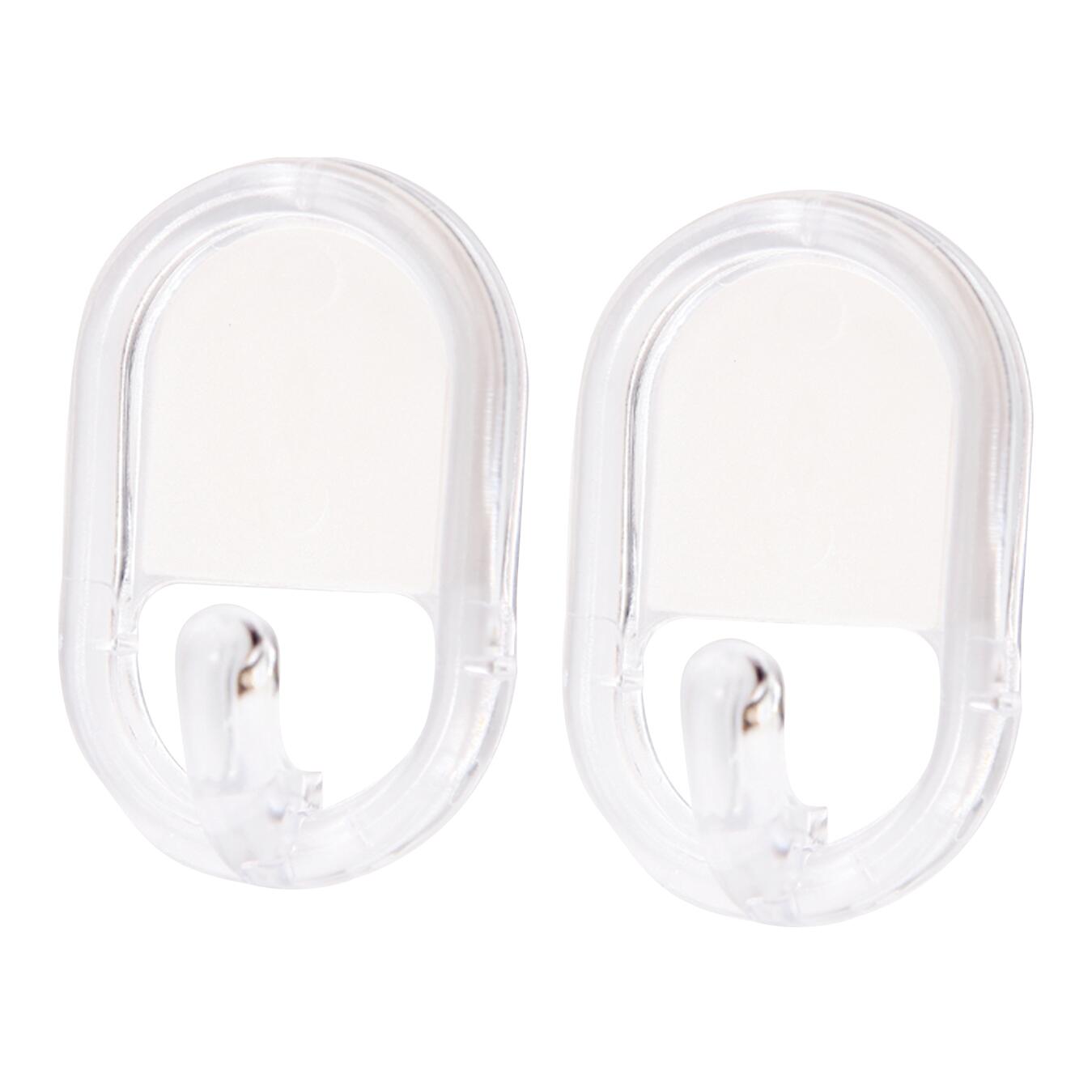 16 Ganci Adesivi Trasparenti Rotanti | Senza Chiodi, Impermeabili E Rimovibili | Portata 5 Kg | Per Bagno, Cucina, Asciugamani, Chiavi, Vestiti