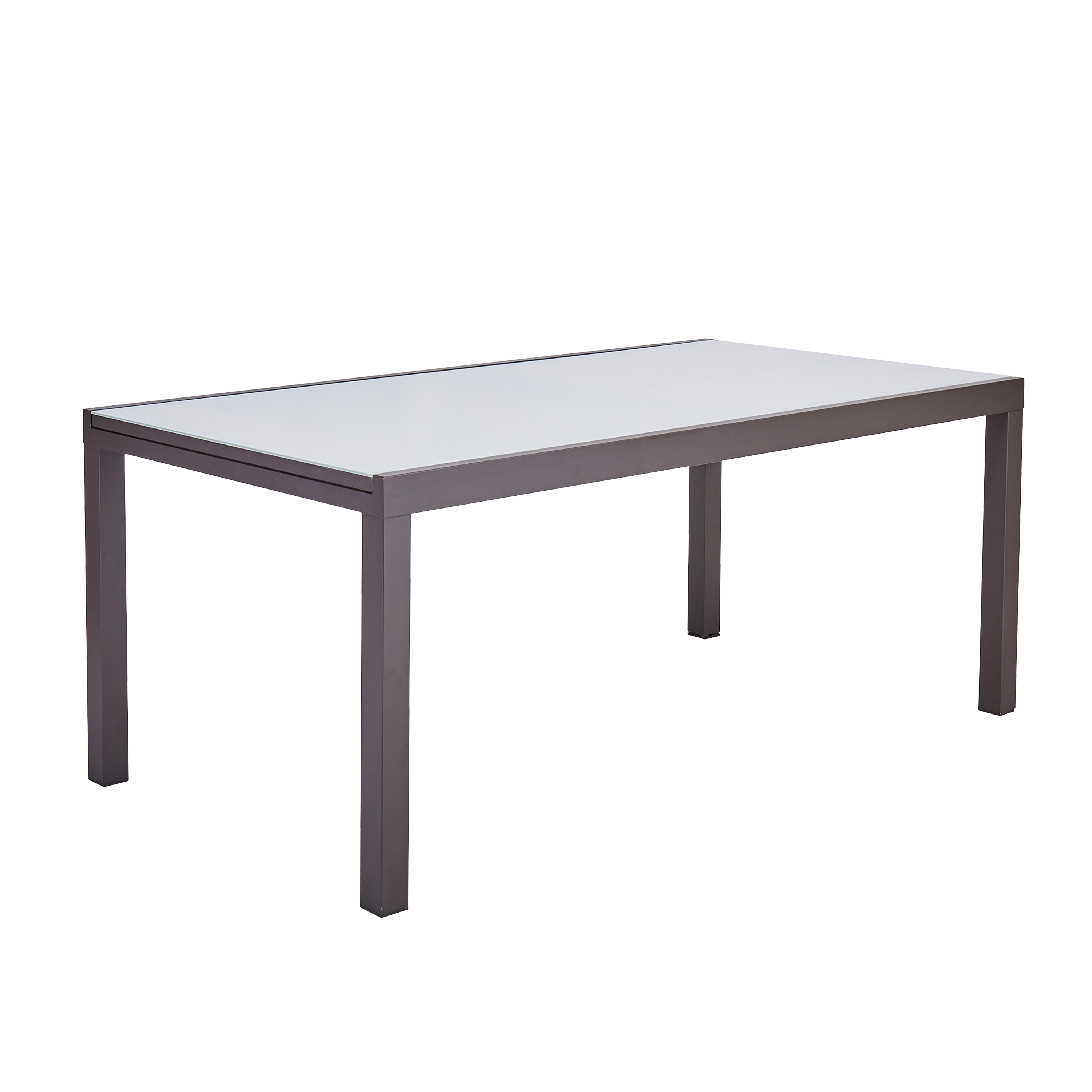 Садовый стол раздвижной Naterial Lyra II 1880 см 180/260x96x75 алюминий/стекло мокко
