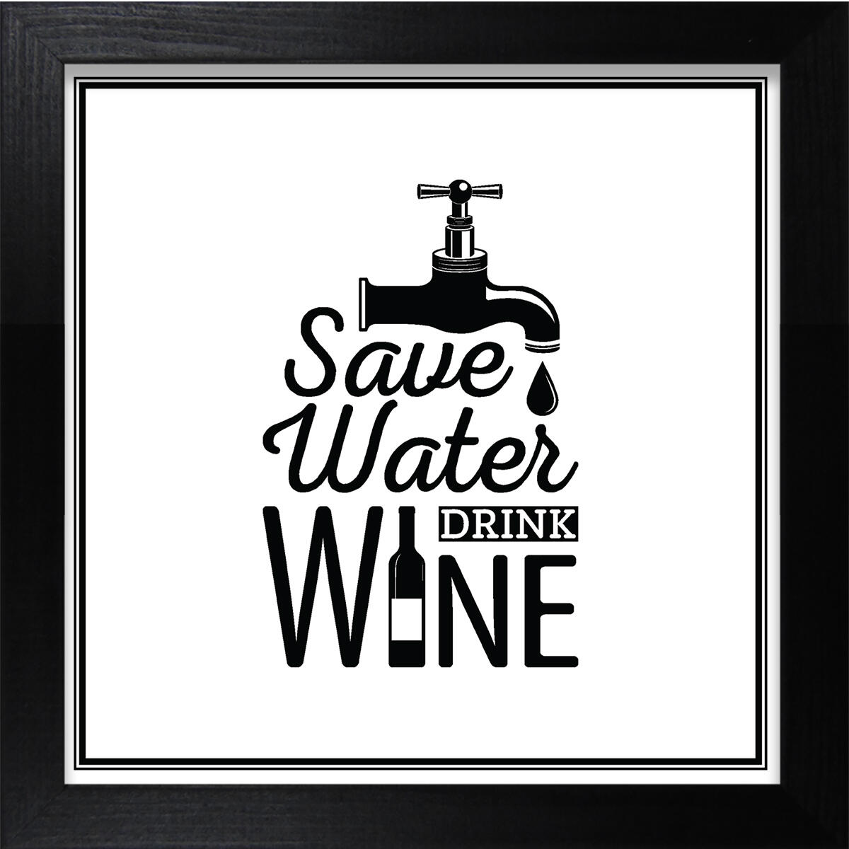 Seco Señal con texto en inglés Not Drinking Water, 150 mm x 200 mm