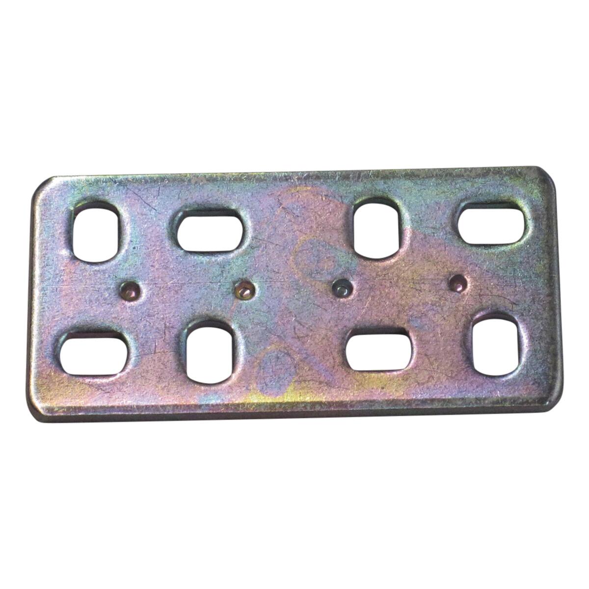 Piastra dritta STANDERS in acciaio zincato L 60 x Sp 2 x H 30 mm 4 pezzi