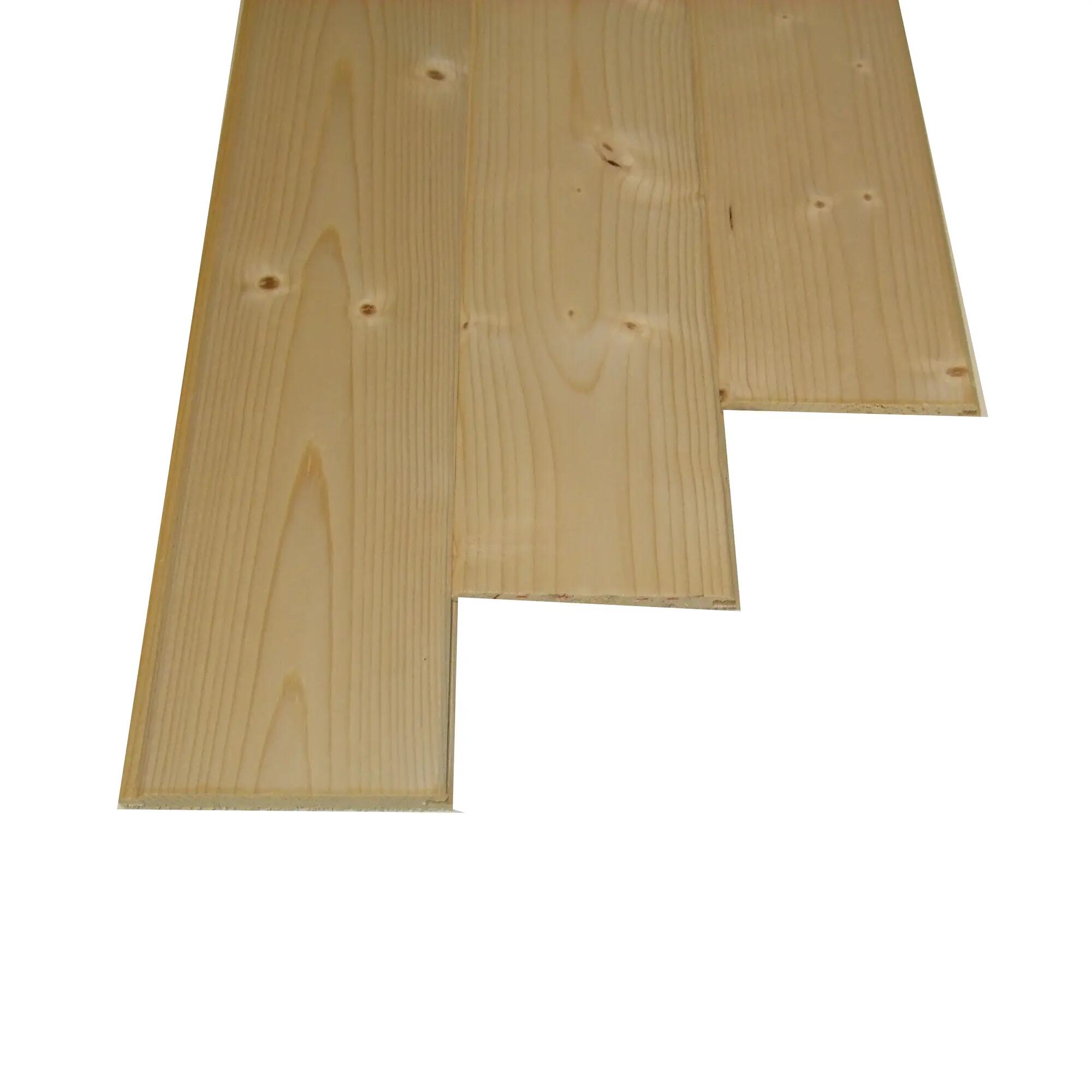Perlina legno grezzo naturale 1° scelta L 300 x H 10 cm Sp 10 mm - 1