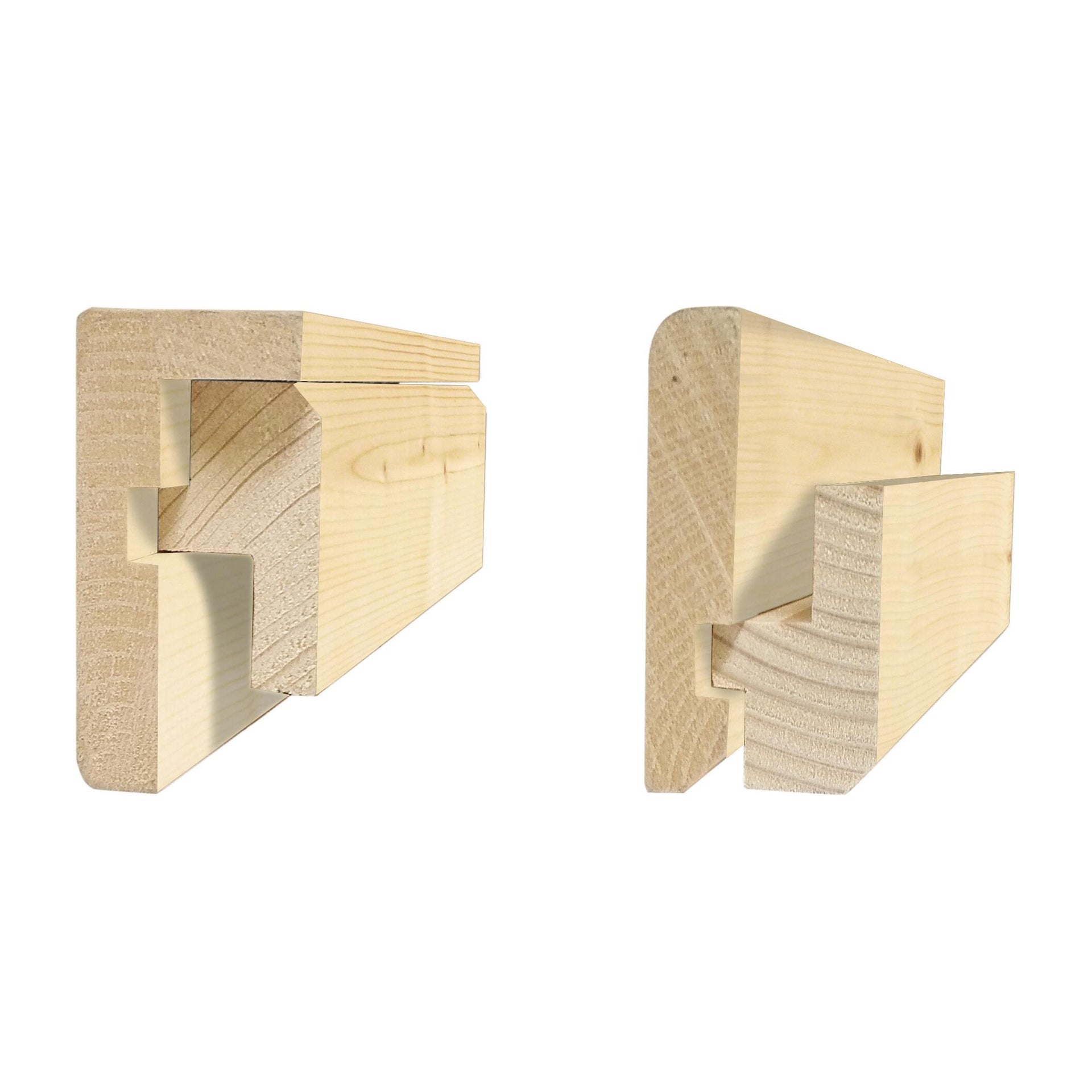 Profilo abete naturale 2 m x 240 mm, Sp 100 mm