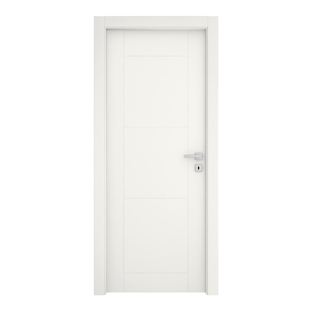 Porta a battente Mood bianco laccato L 80 x H 210 cm sinistra