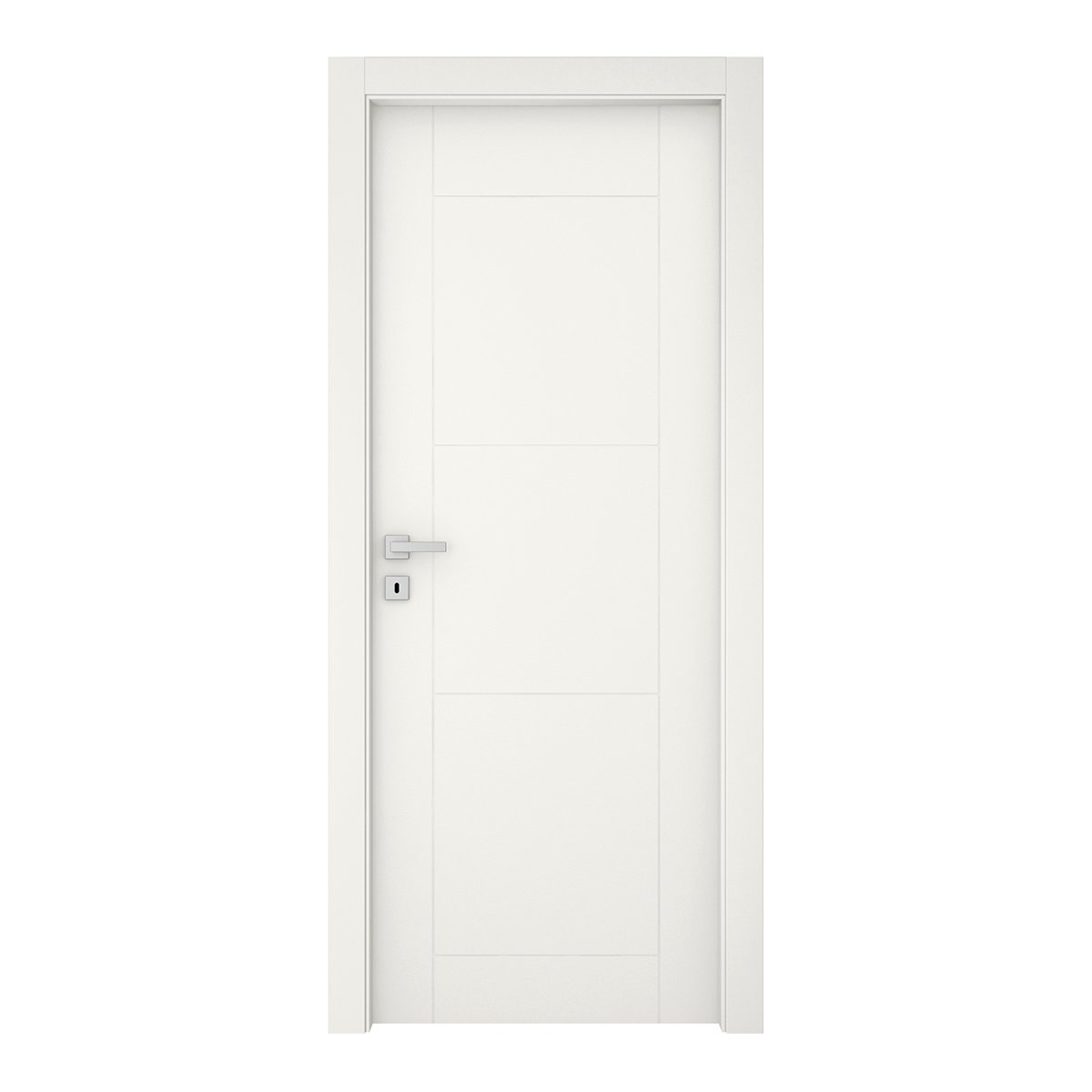 Porta a battente Mood bianco laccato L 80 x H 210 cm destra
