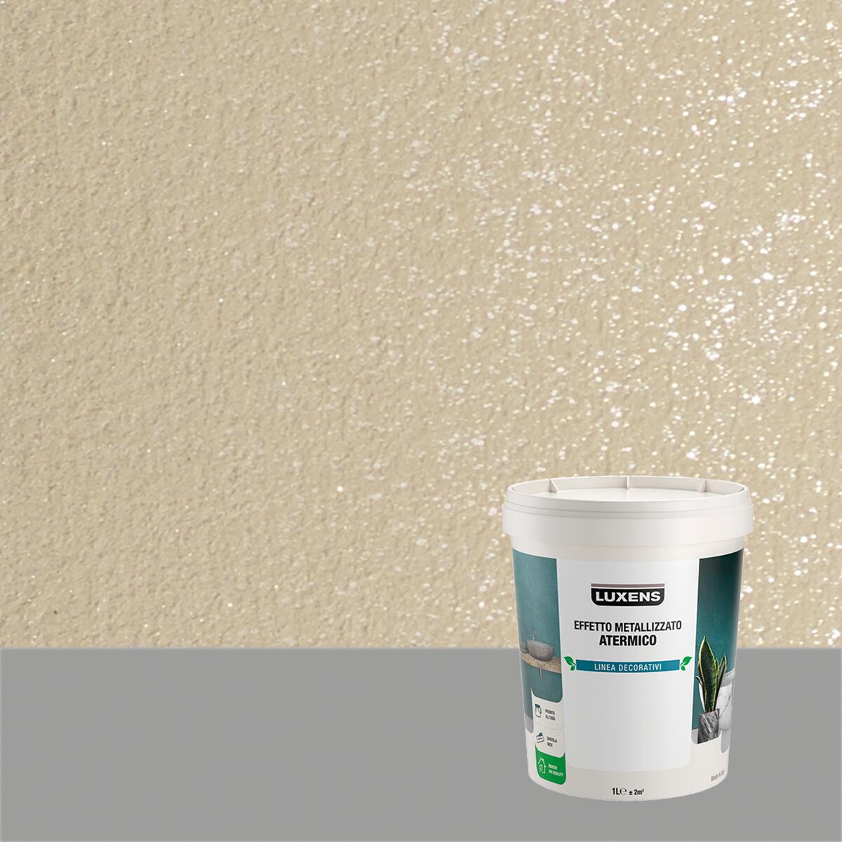 Pittura Decorativa Luxens 1 L Beige Agata Bruna Effetto Metallo Leroy Merlin